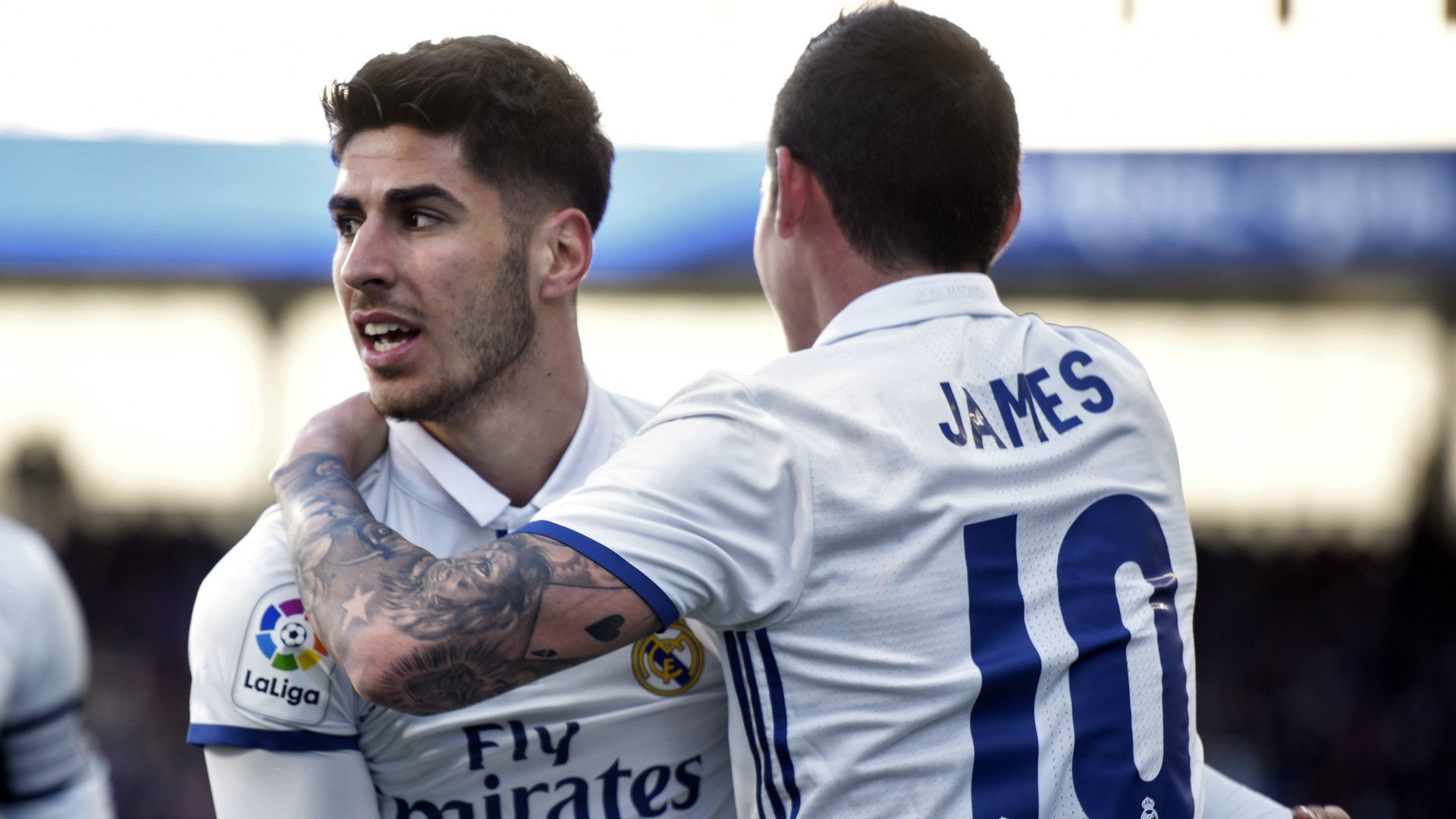 Marco Asensio James Rodriguez Real Madrid Eibar La Liga 04032017