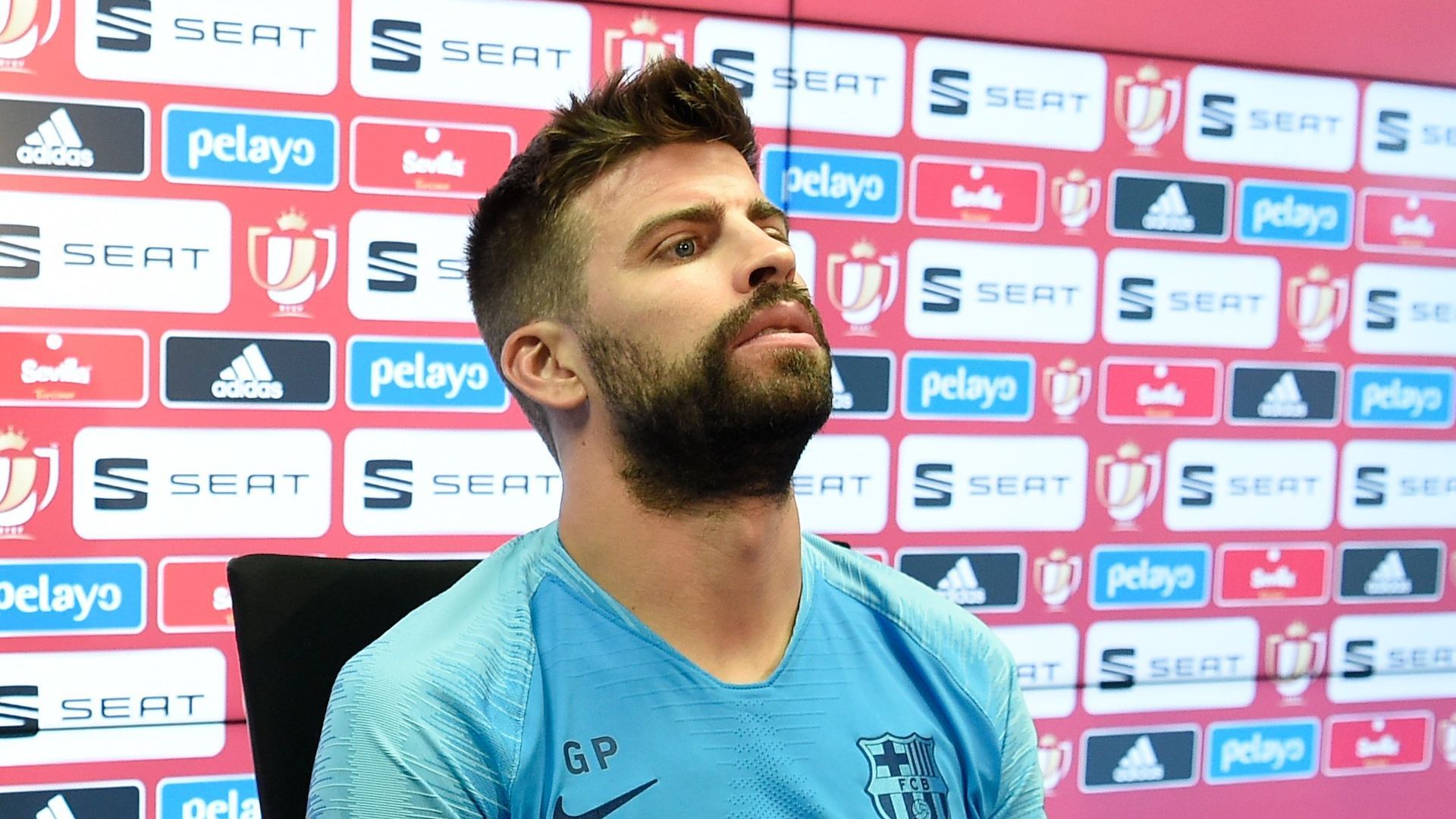 Messi Piqué rueda prensa Barcelona