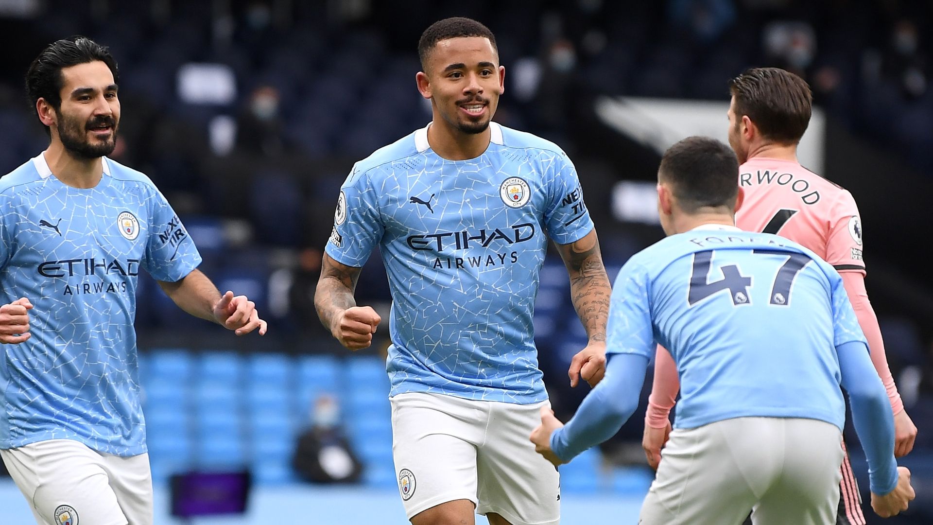 Gabriel Jesus Manchester City Sheffield United Premier League 2020-21