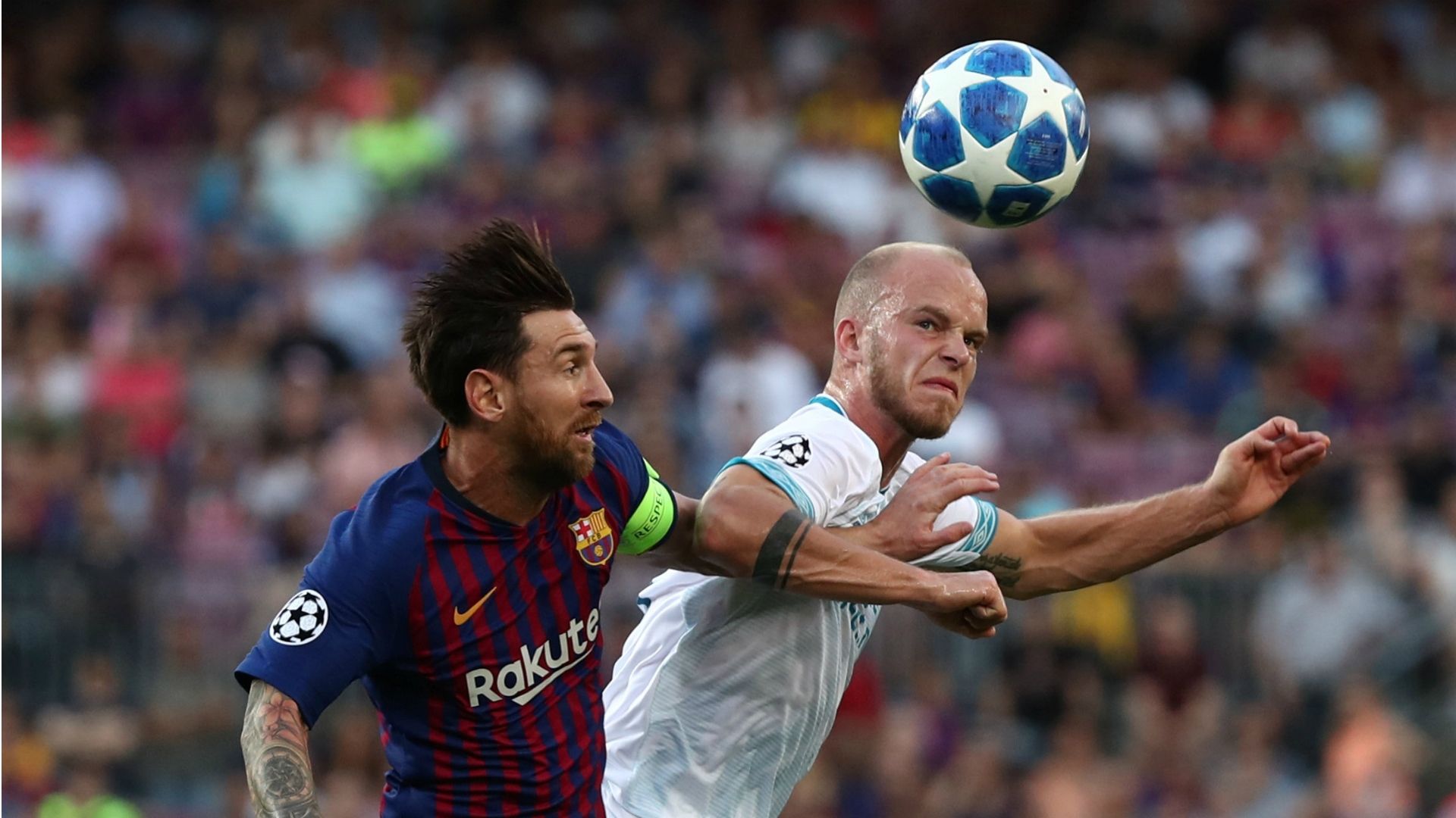 Jorrit Hendrix, Lionel Messi, Barcelona - PSV, Champions League 09182018