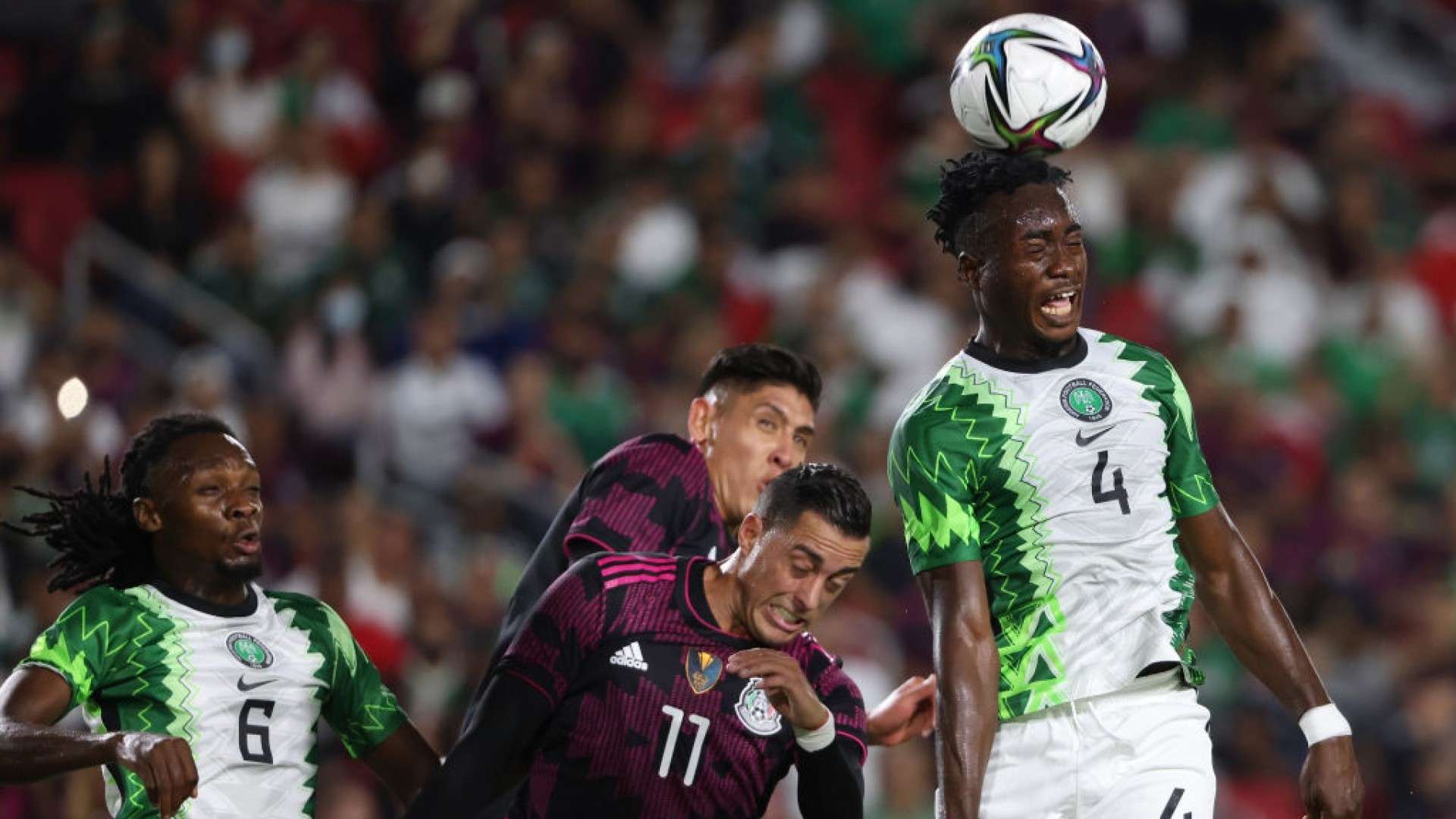 Funes Mori Edson Álvarez México vs Nigeria Amistoso 2021