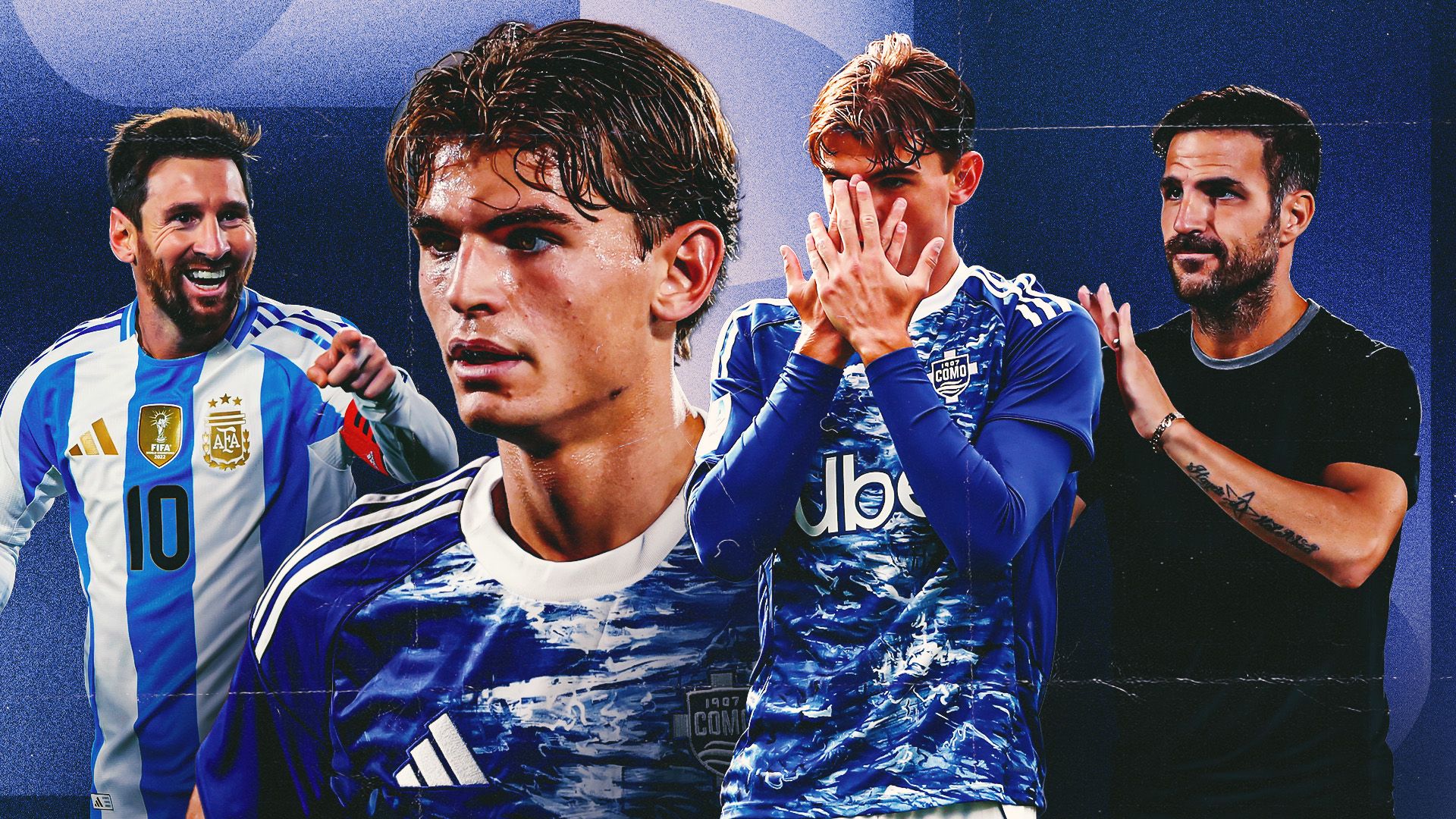 Nico Paz Lionel Messi Como Argentina GFX