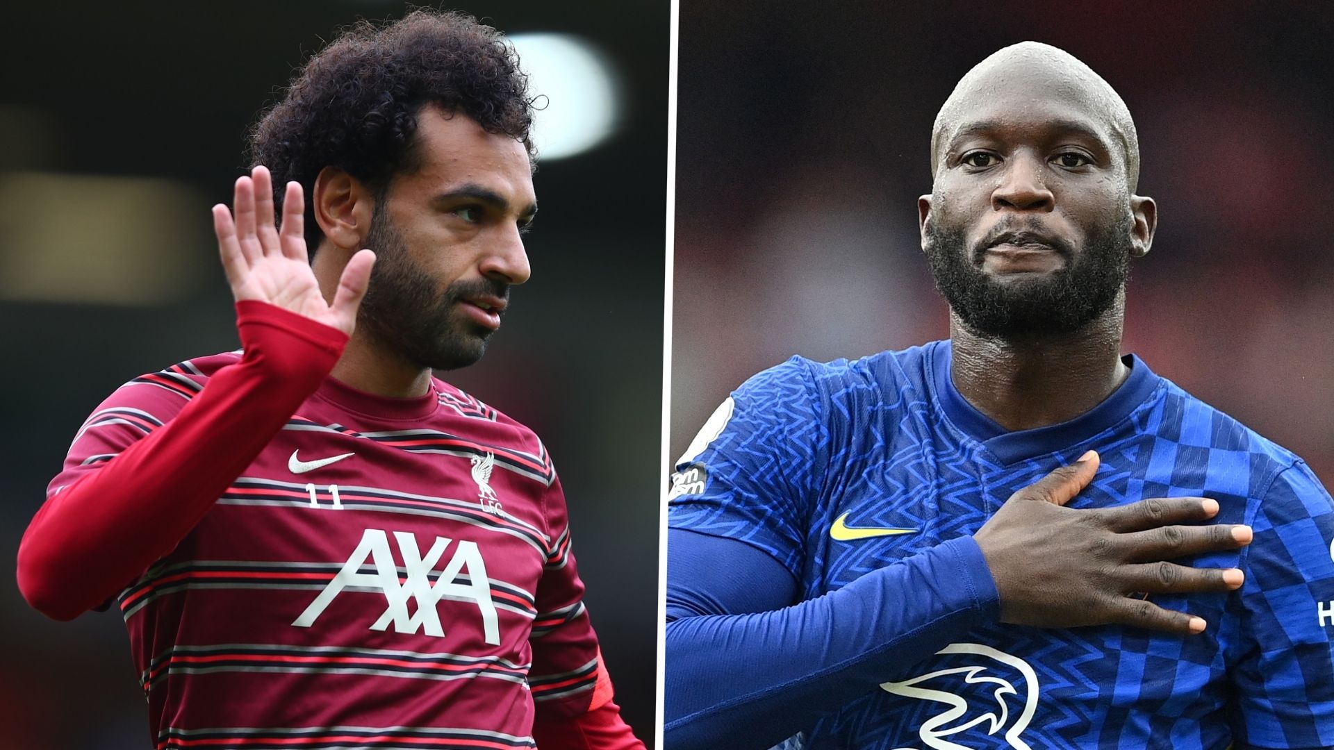 Mohamed Salah Romelu Lukaku Liverpool Chelsea Premier League 2021-22 GFX