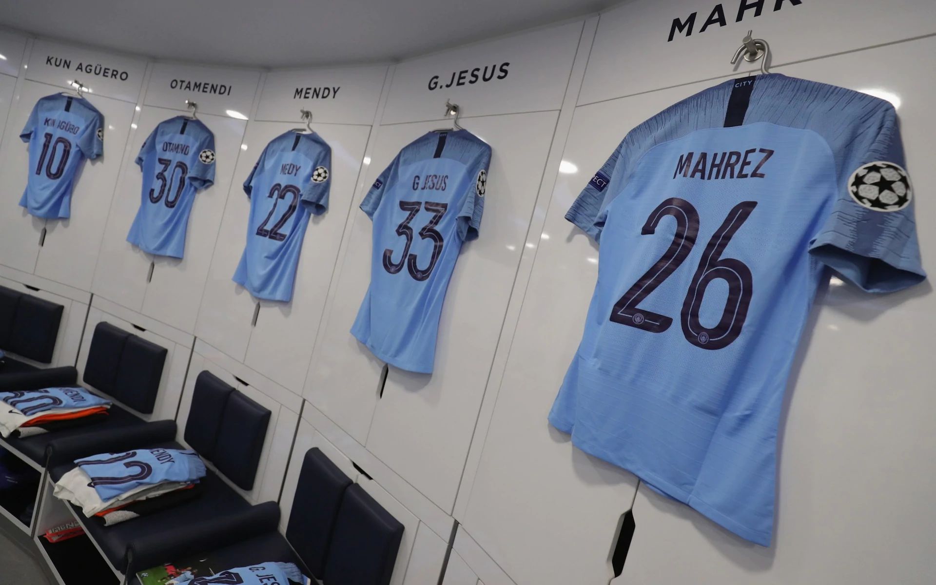 Manchester City changing room