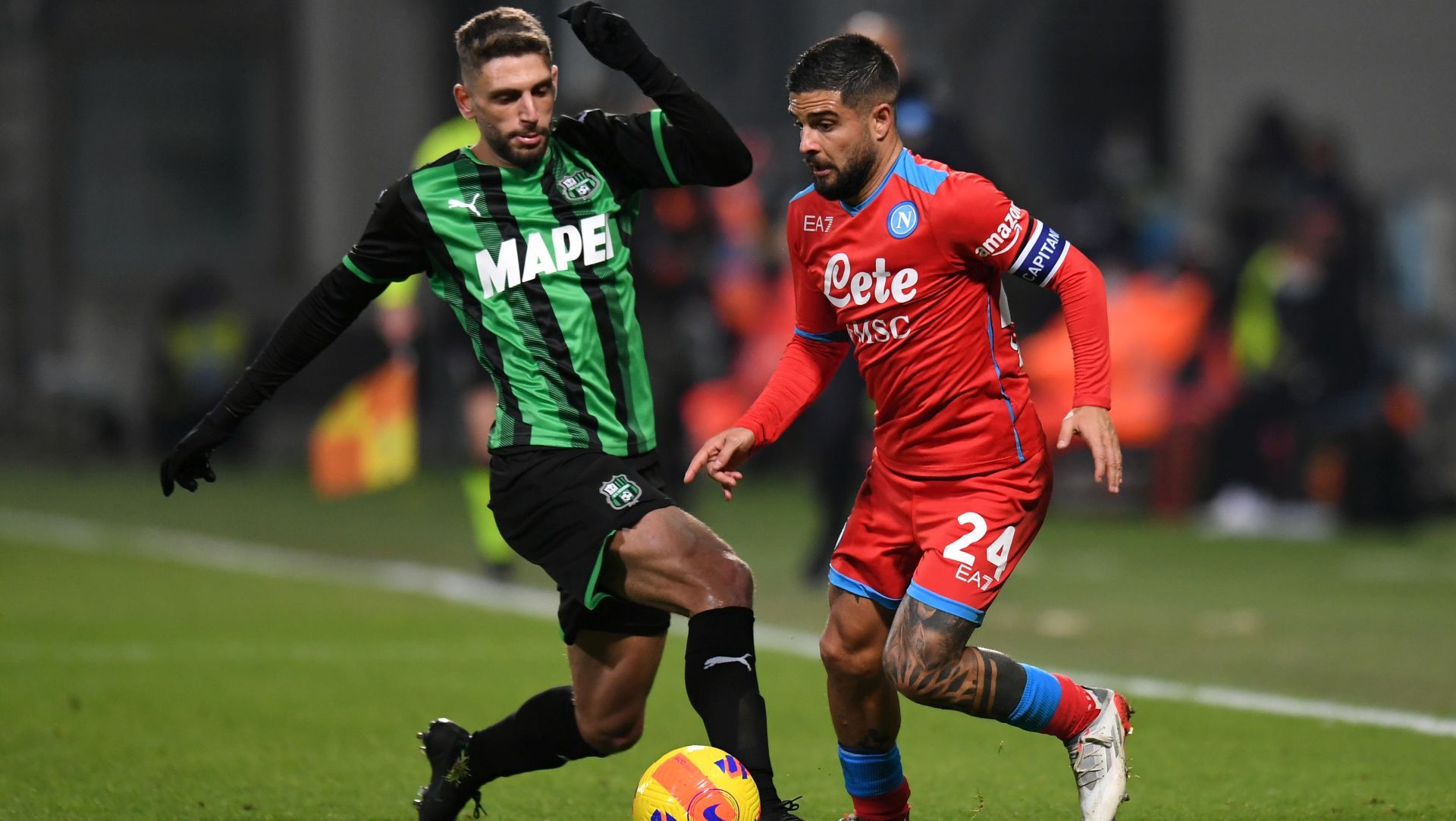 Berardi Insigne Sassuolo Napoli 2021
