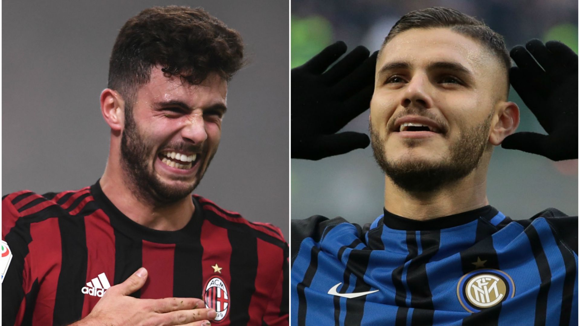 Cutrone Icardi - Milan Inter