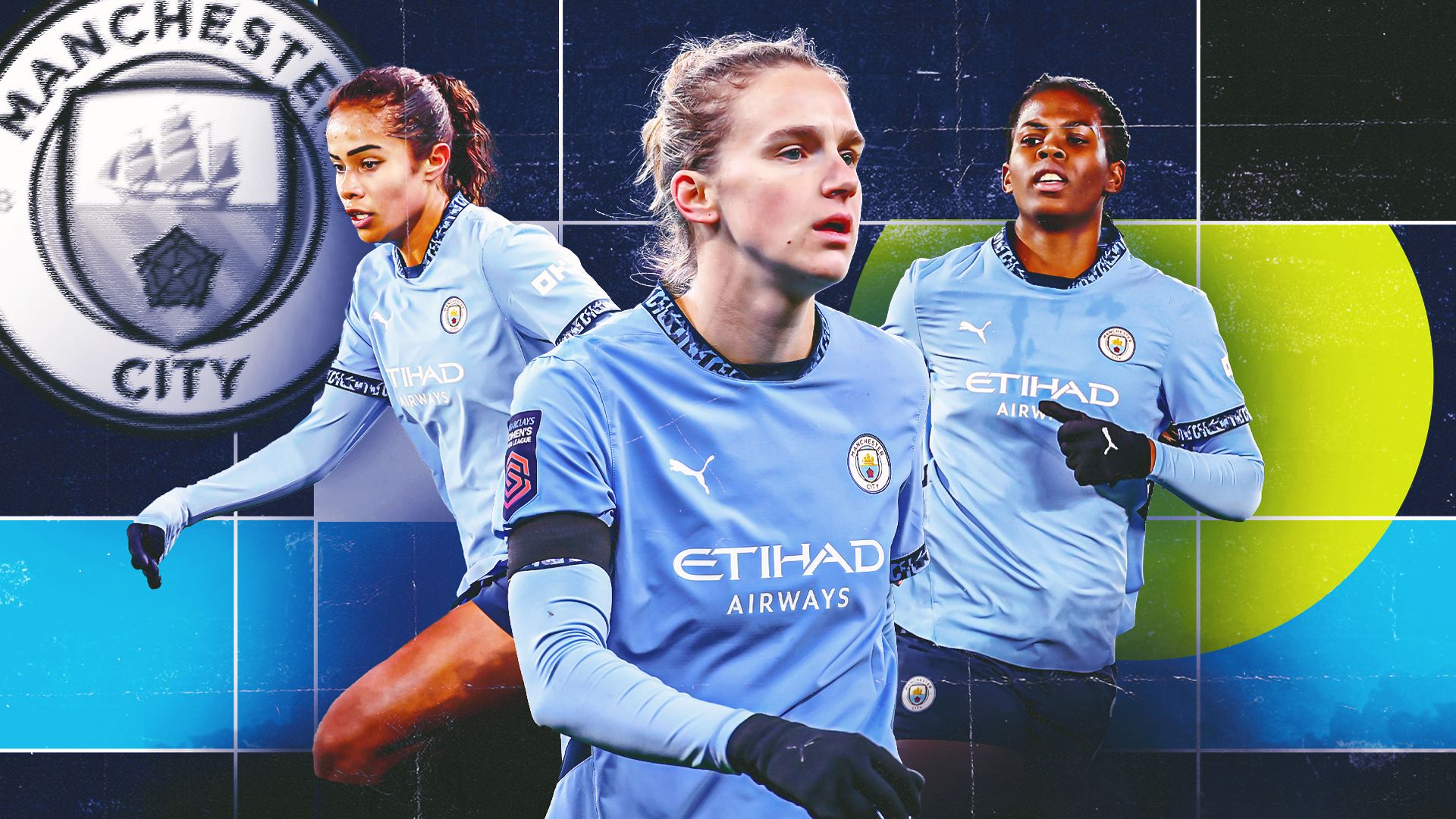 Man city women three cups GFX 16:9