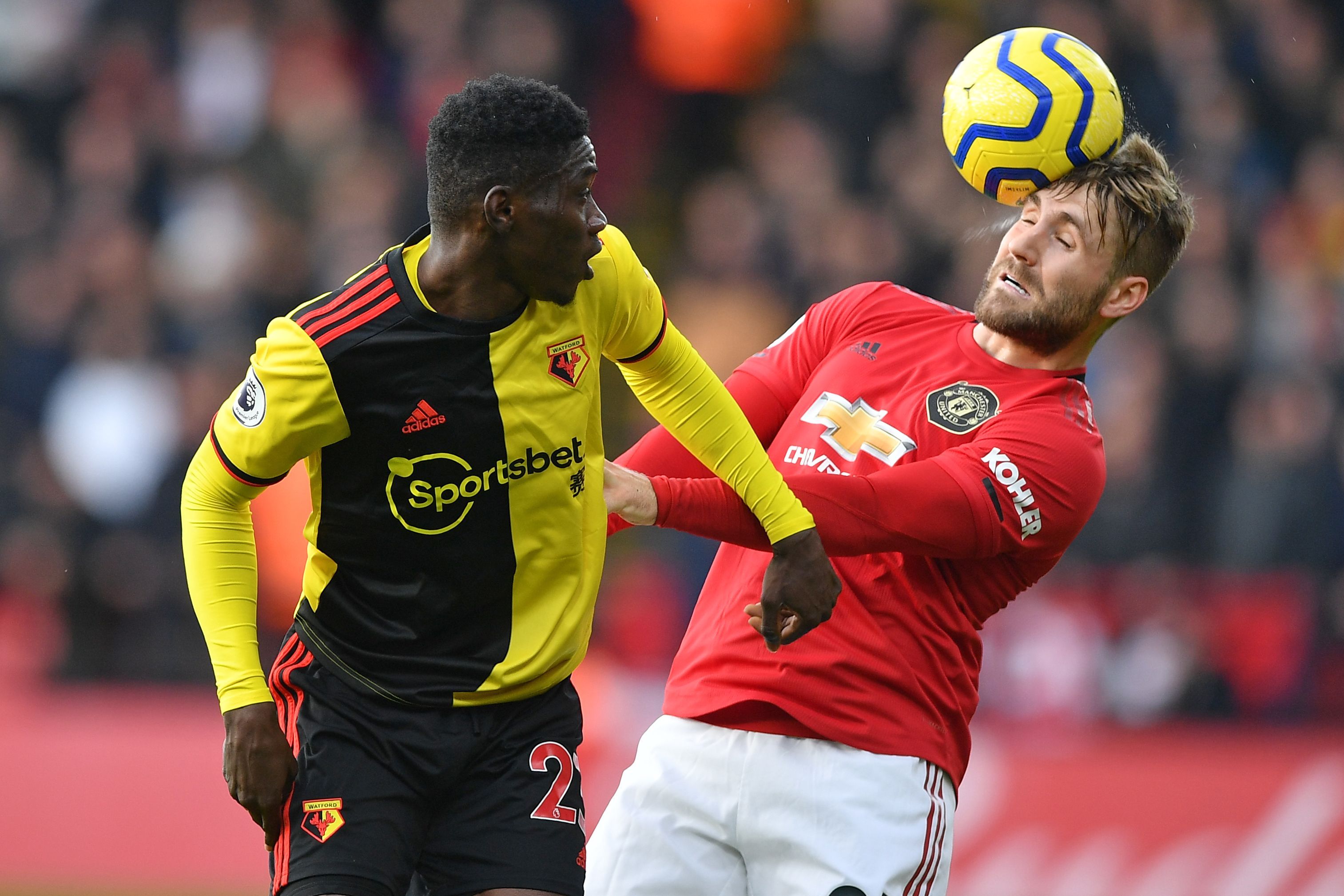 Luke Shaw Sarr Watford Manchester United 22122019