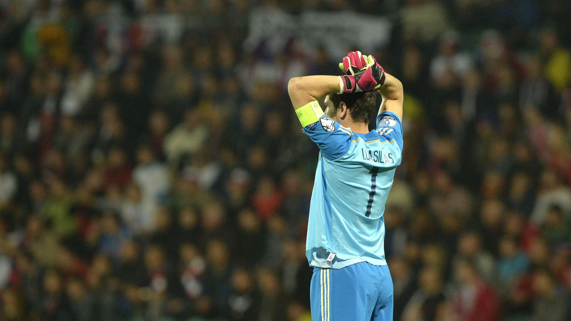 Iker Casillas Slovakia Spain Euro 2016 Qualifier