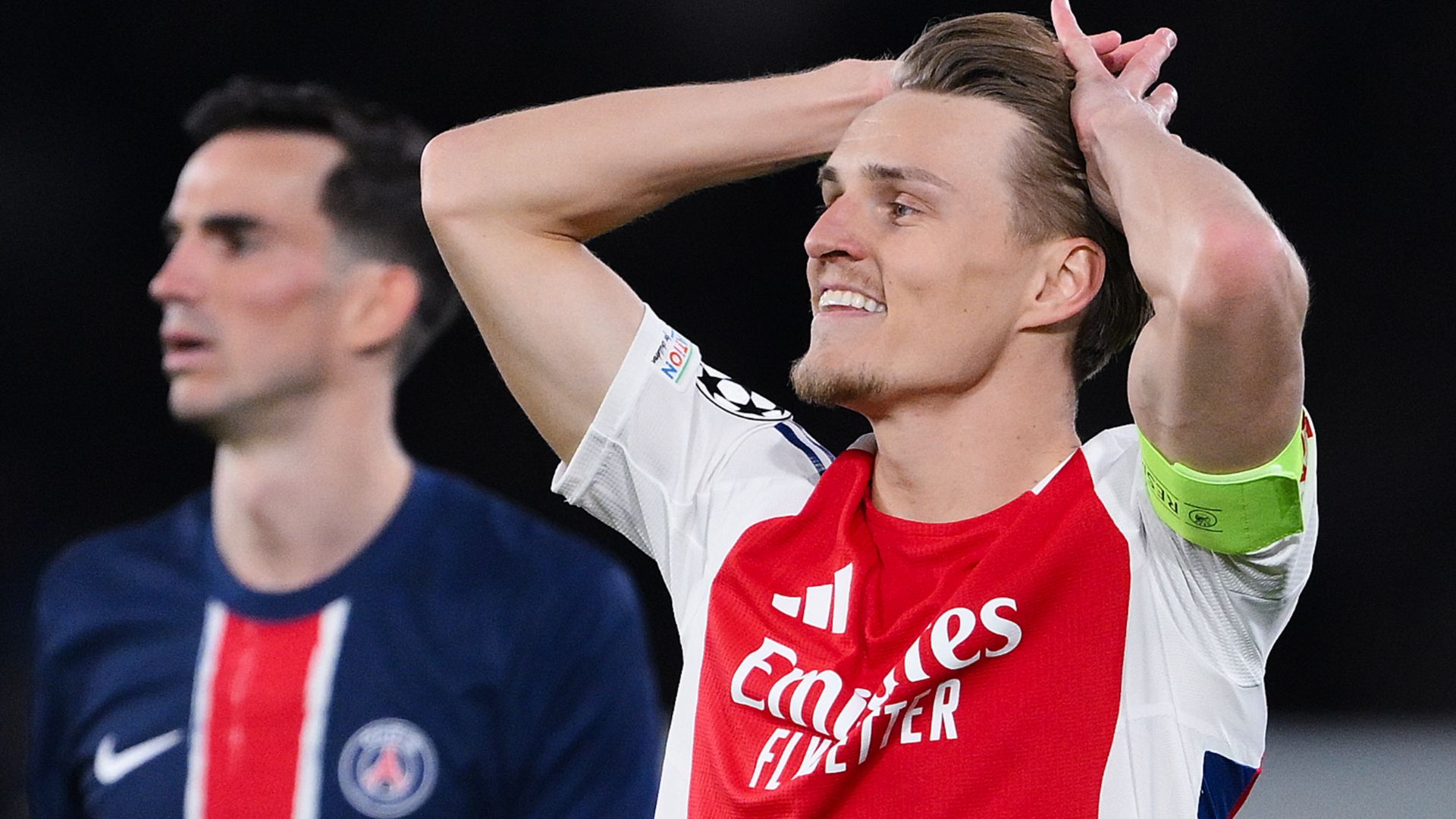 Martin Odegaard Arsenal PSG Champions League 2024-25