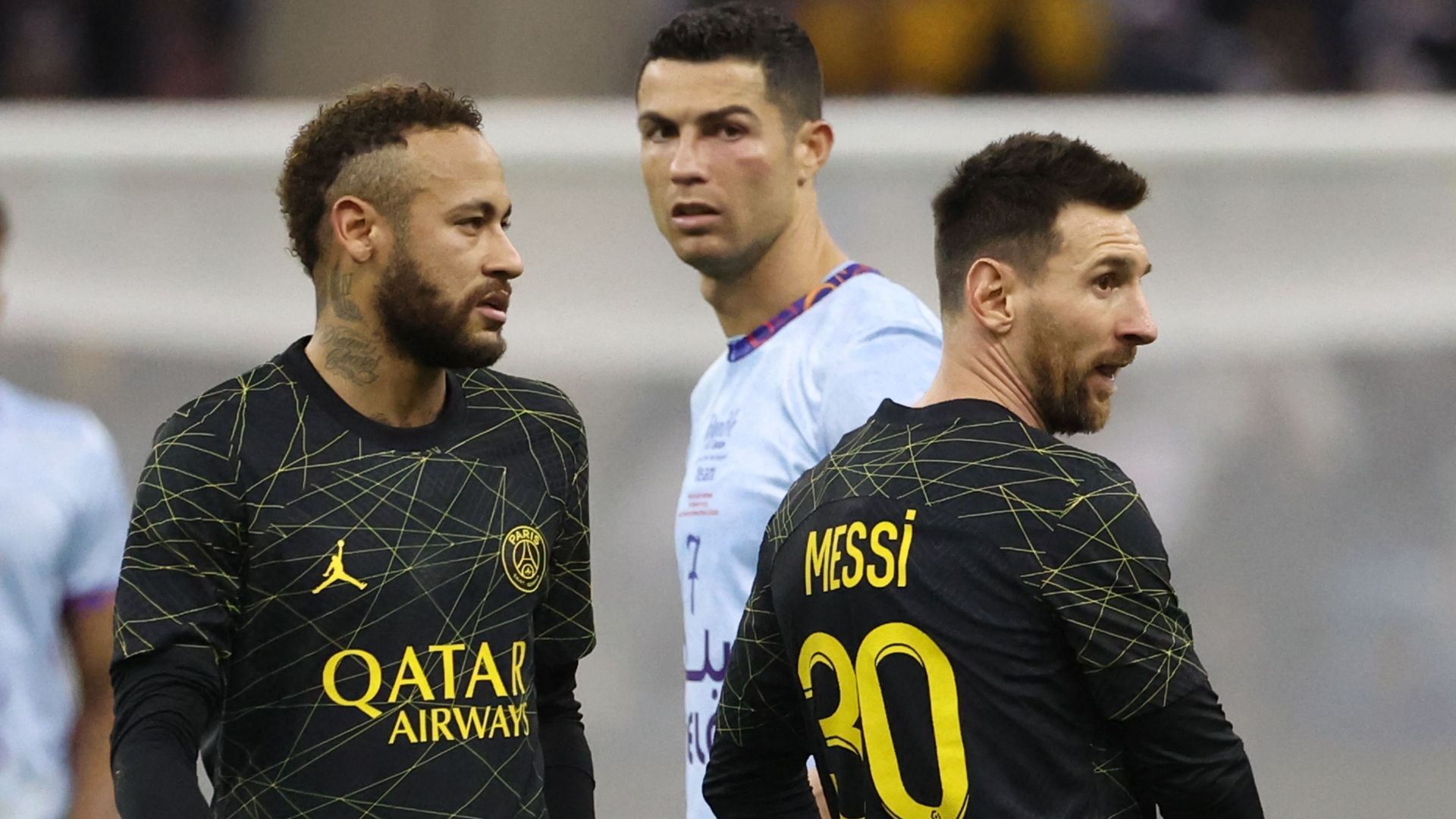 Lionel Messi Cristiano Ronaldo Neymar PSG Saudi All-Stars 2023