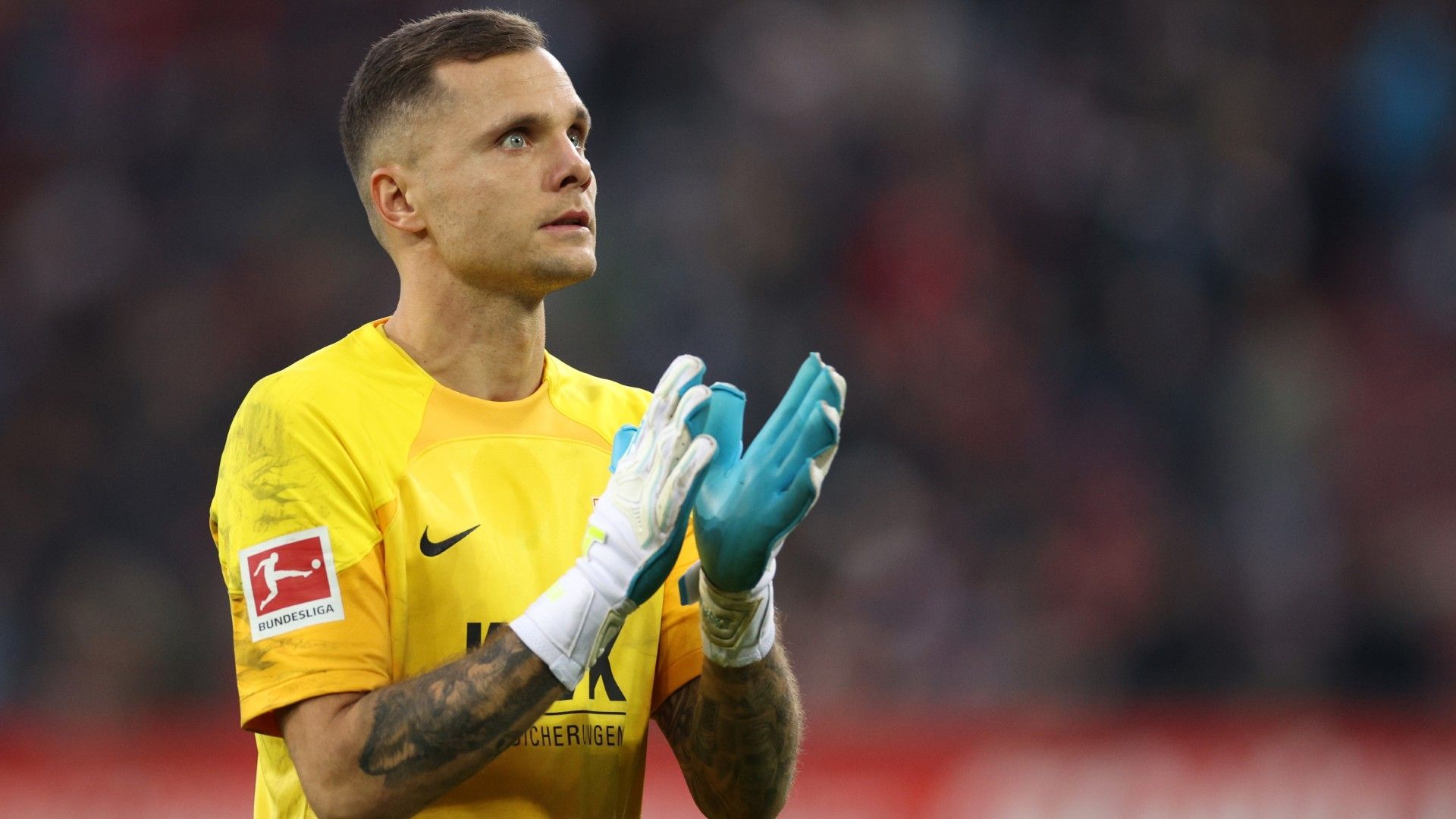 Goalkeeper Rafal Gikiewicz of Augsburg