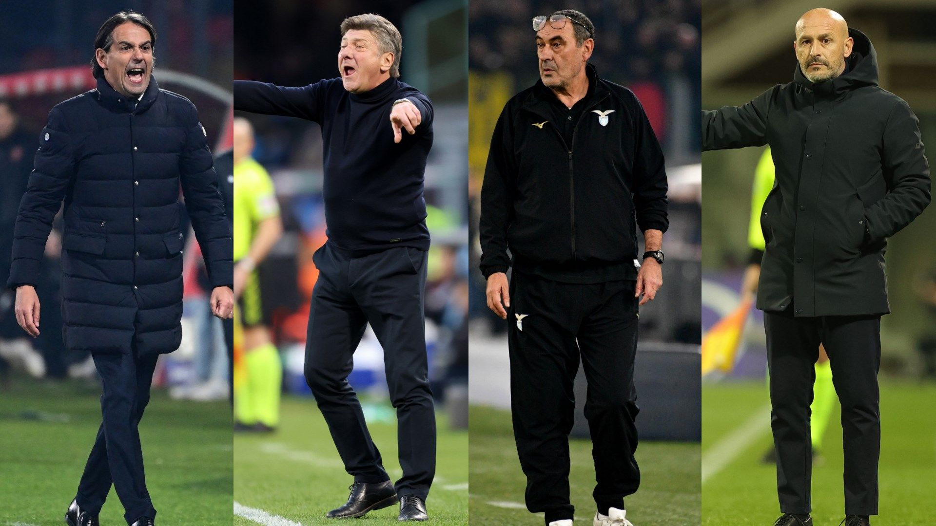 Inzaghi Mazzarri Sarri Italiano