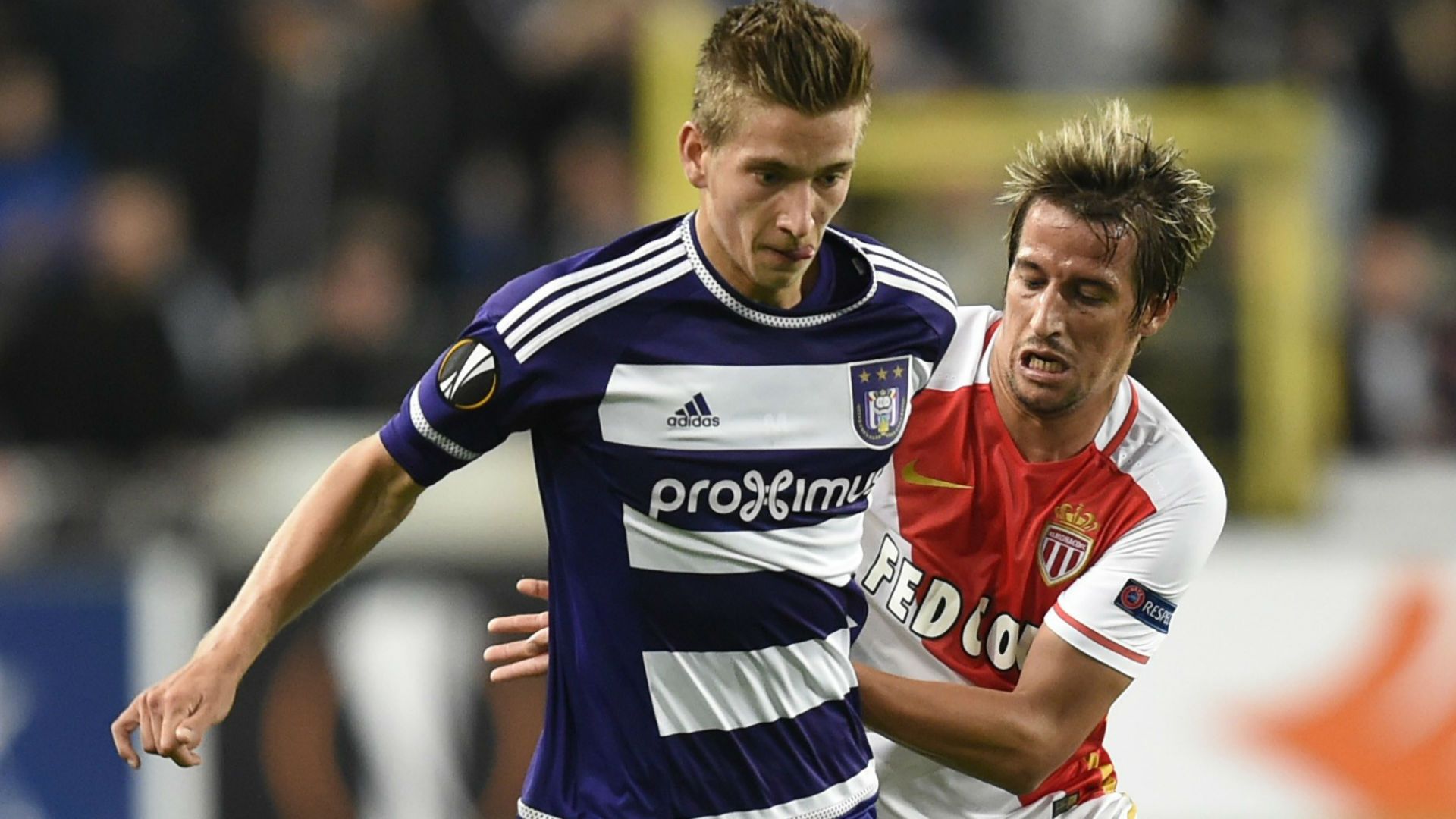 Fabio Coentrao Dennis Praet Anderlecht Monaco UEFA Europa League 1709201