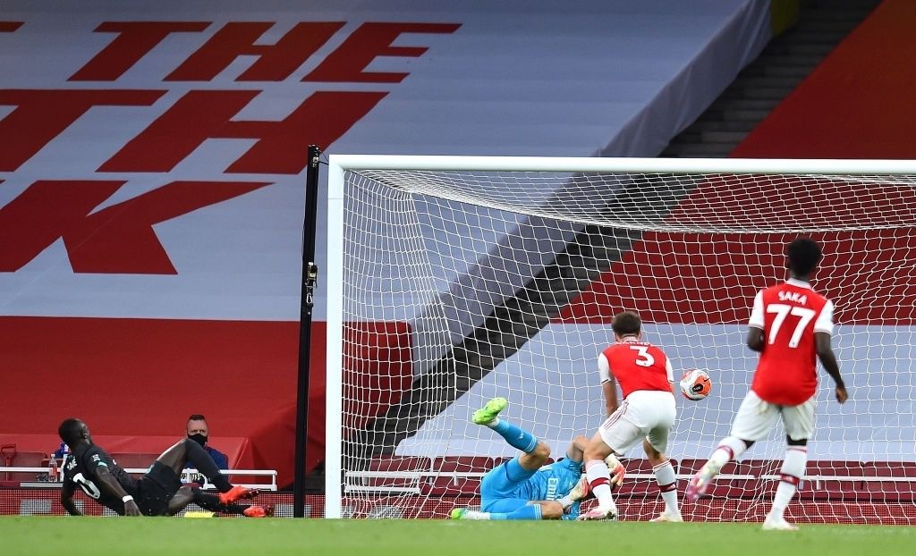Sadio Mane goal Arsenal vs Liverpool EPL 15072020