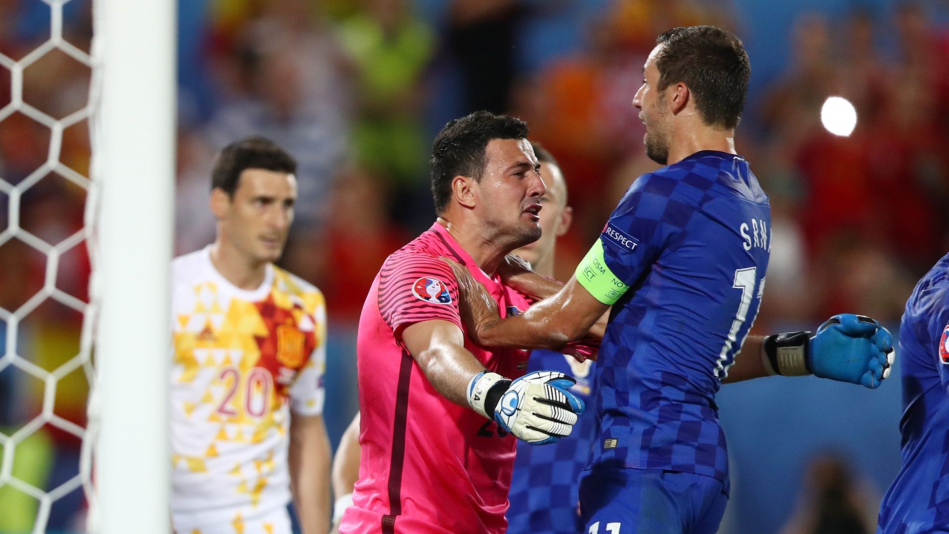 Darijo Srna Danijel Subasic Croatia Spain