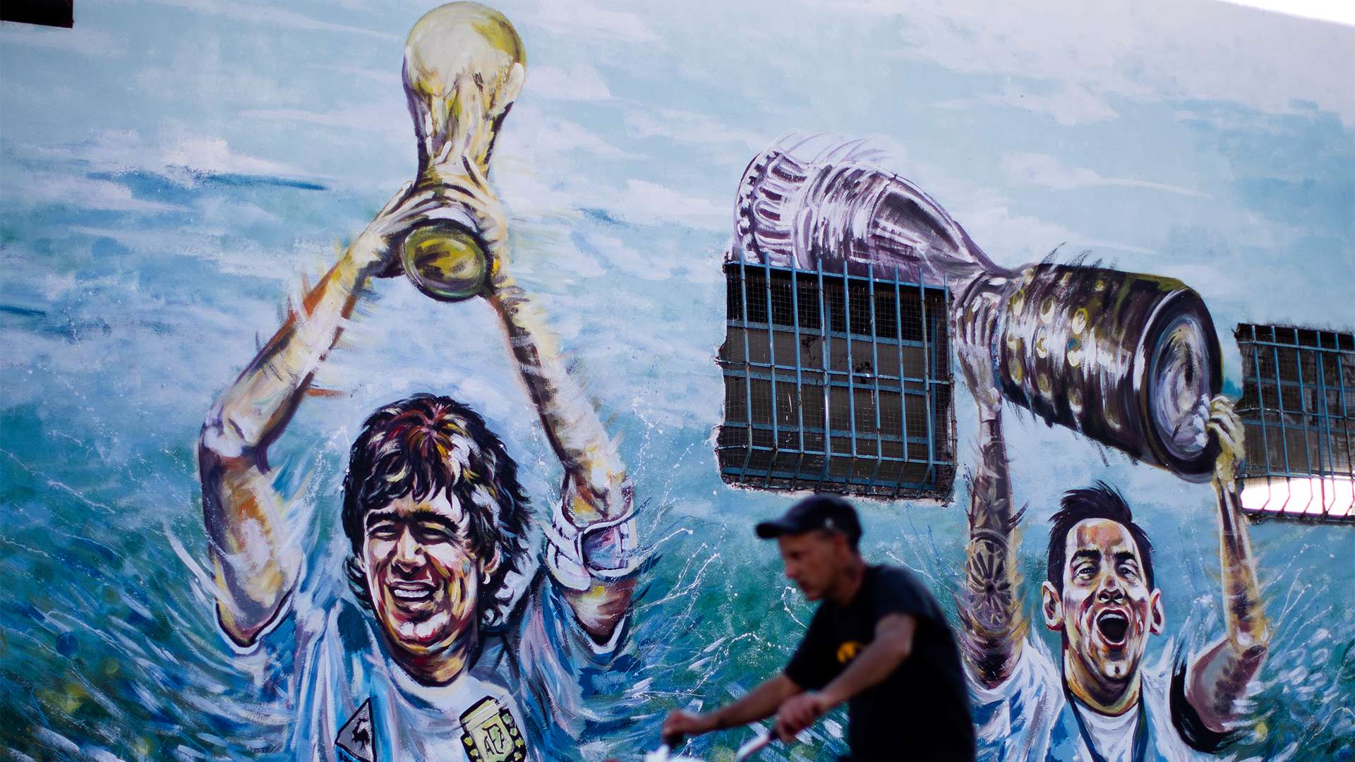 Messi mural