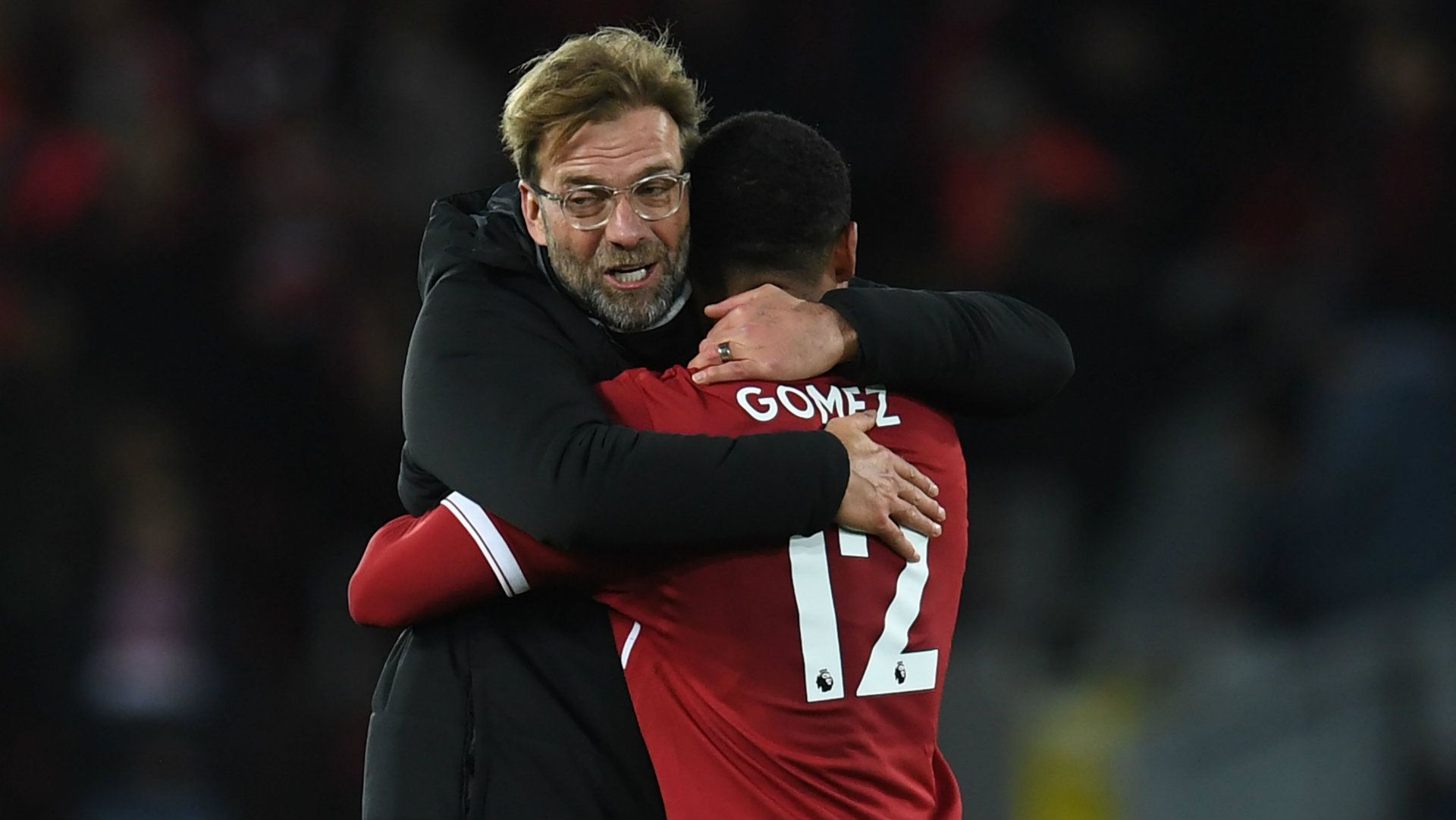 Joe Gomez Jurgen Klopp Liverpool 2017-18
