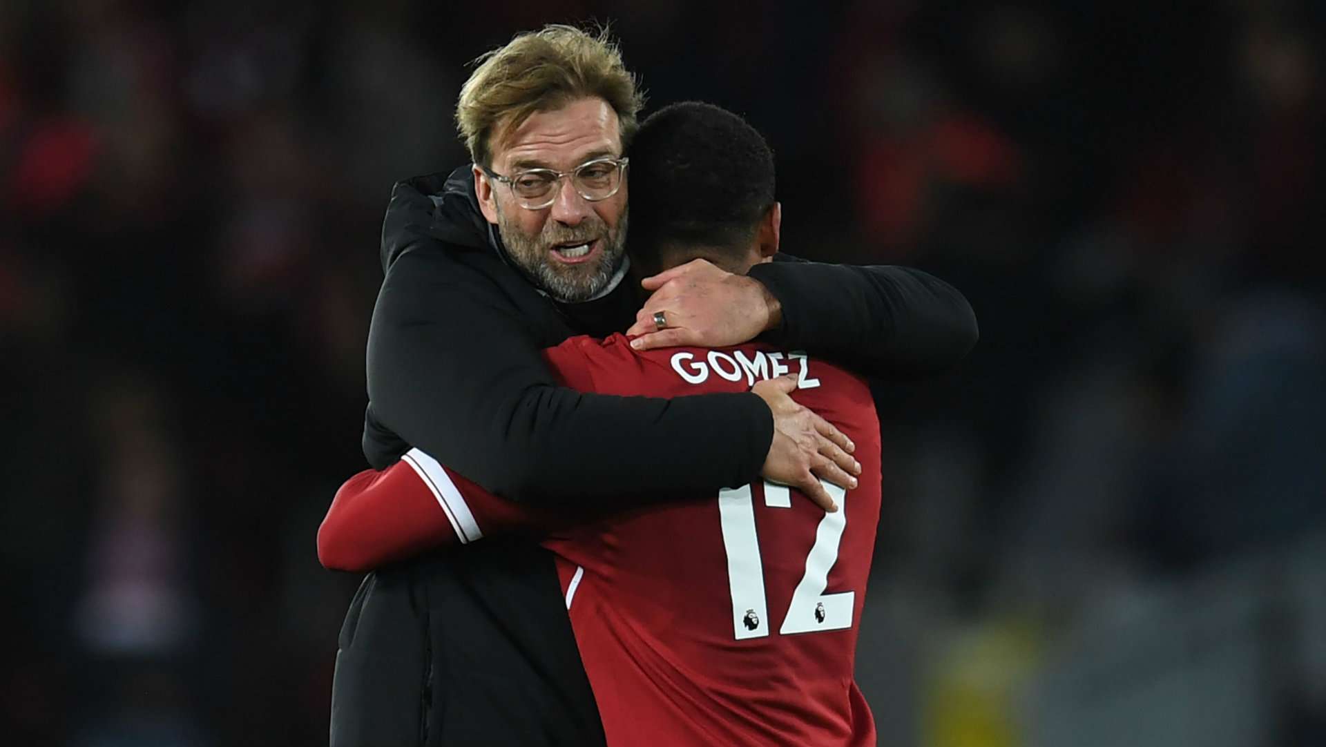 Joe Gomez Jurgen Klopp Liverpool 2017-18