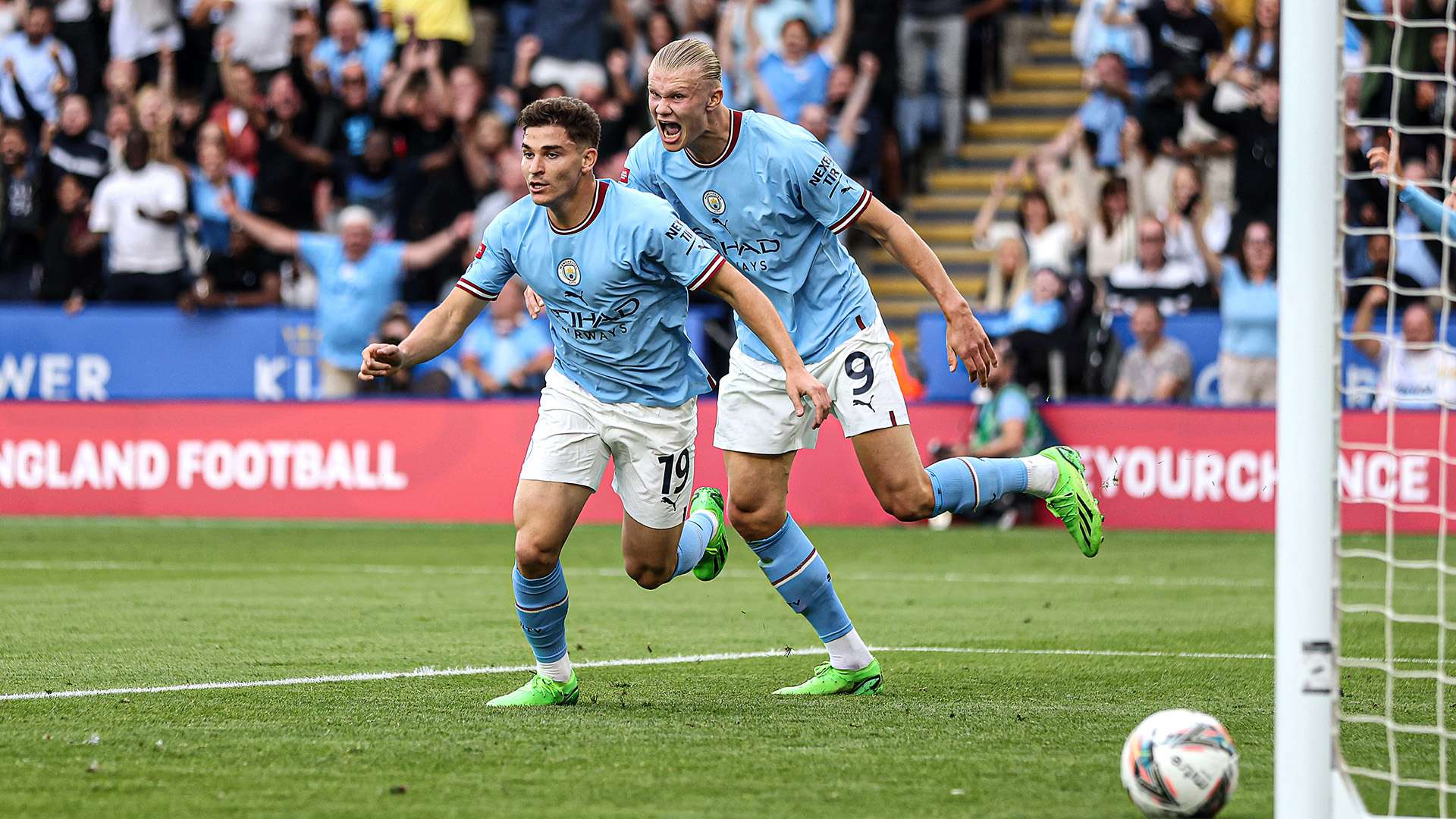 Julian Alvarez Man City Community Shield 2022-23