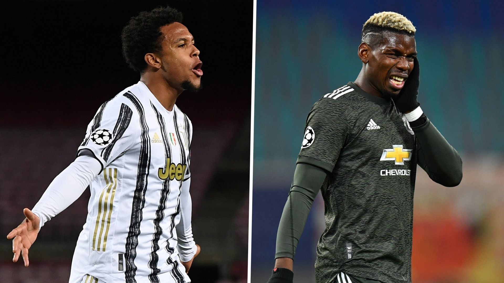 Weston McKennie Juventus Paul Pogba Manchester United GFX