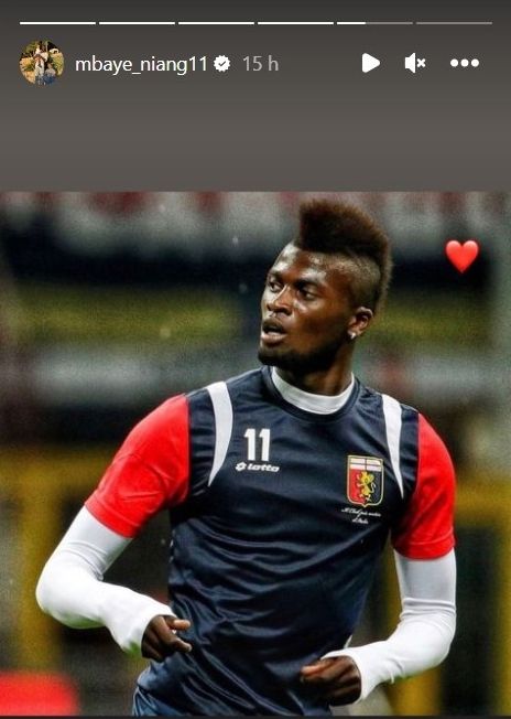 Niang Genoa Instagram Story