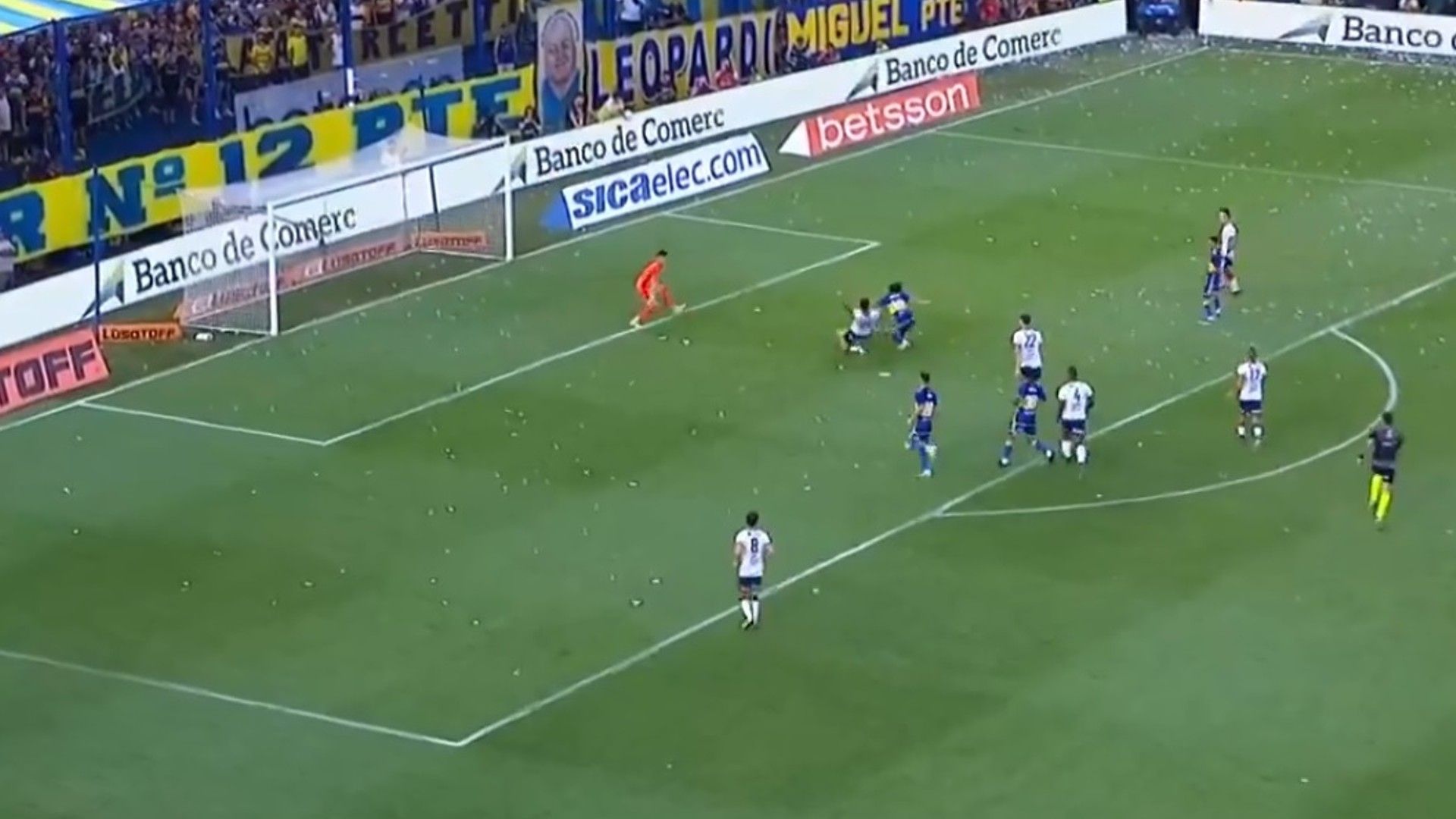 Captura TV Edinson Cavani Boca San Lorenzo Copa Liga Profesional 30032024