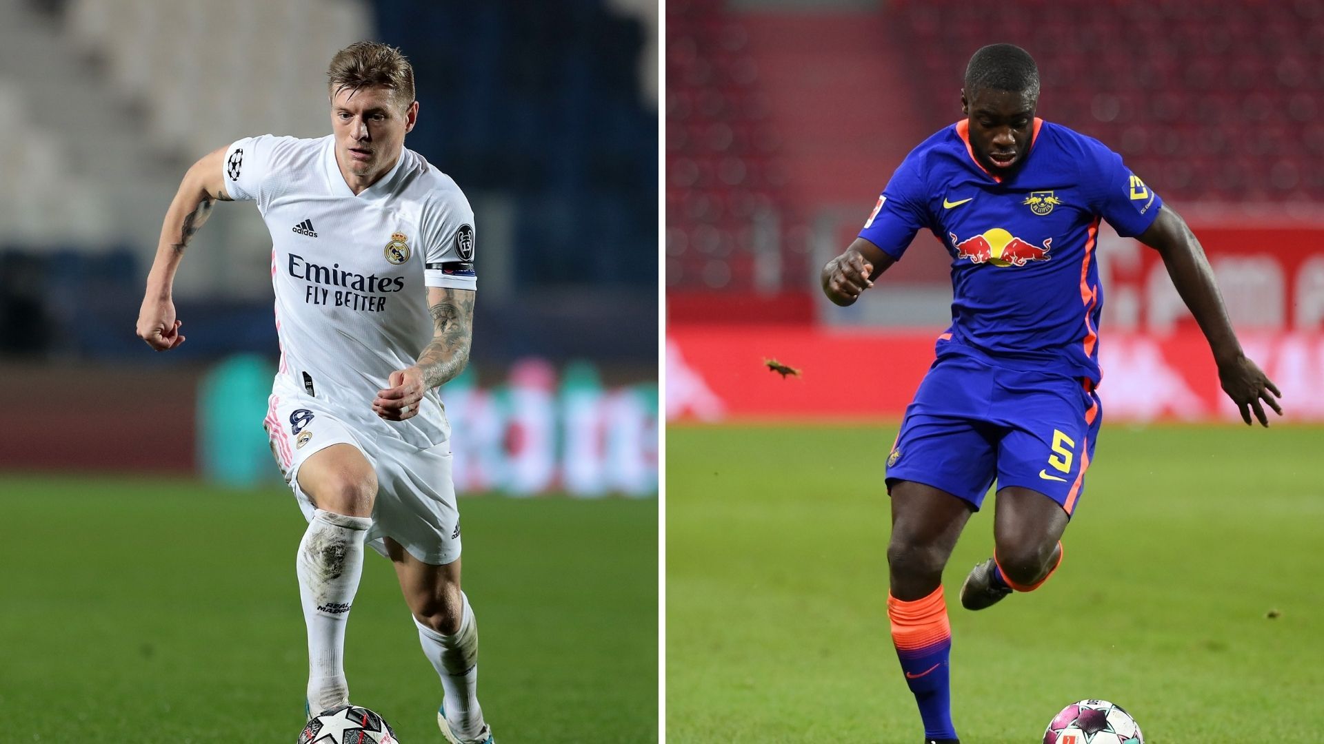 Kroos y Upamecano, Real Madrid y Leipzig