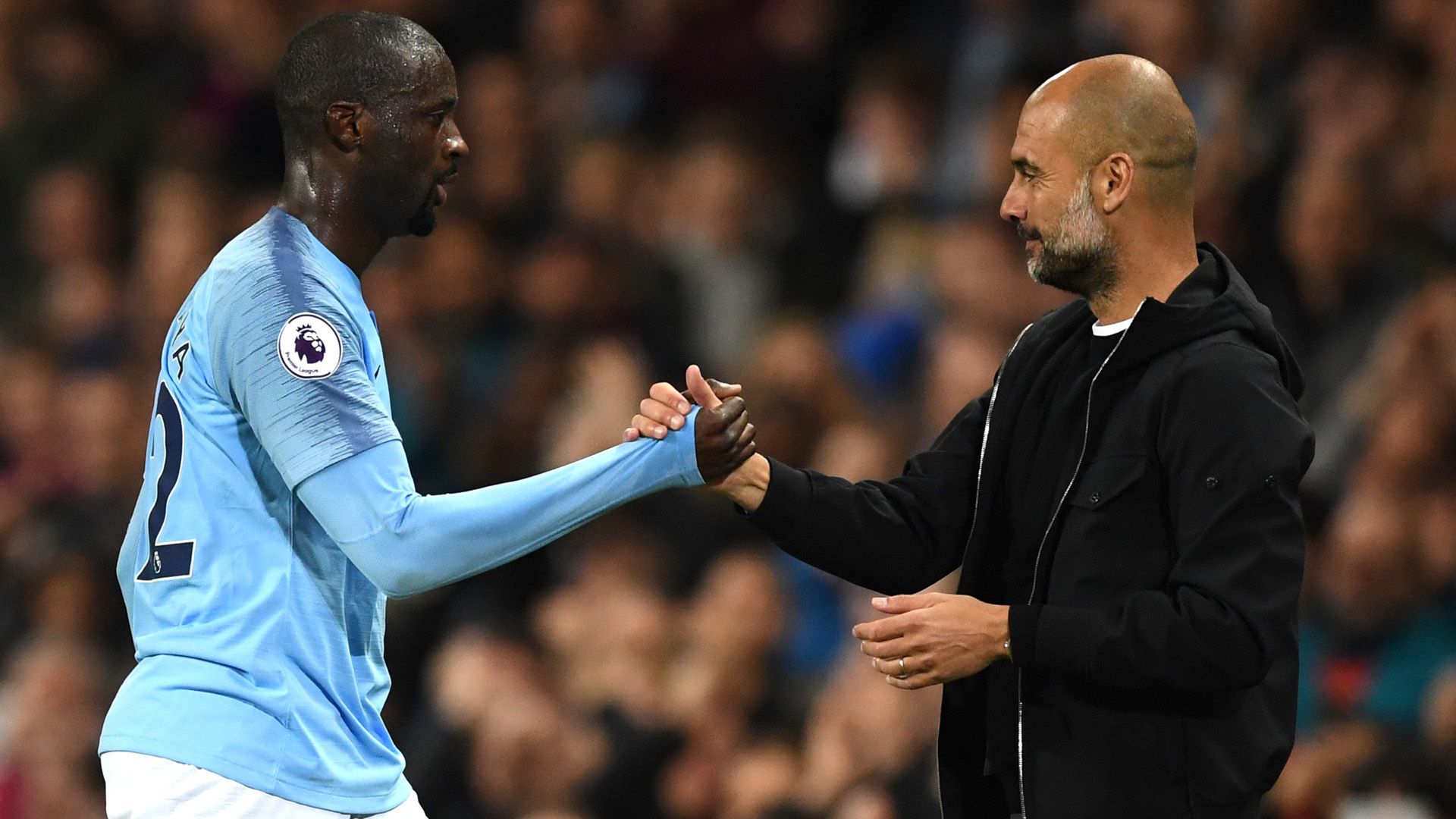 Yaya Toure Pep Guardiola Manchester City 09052018