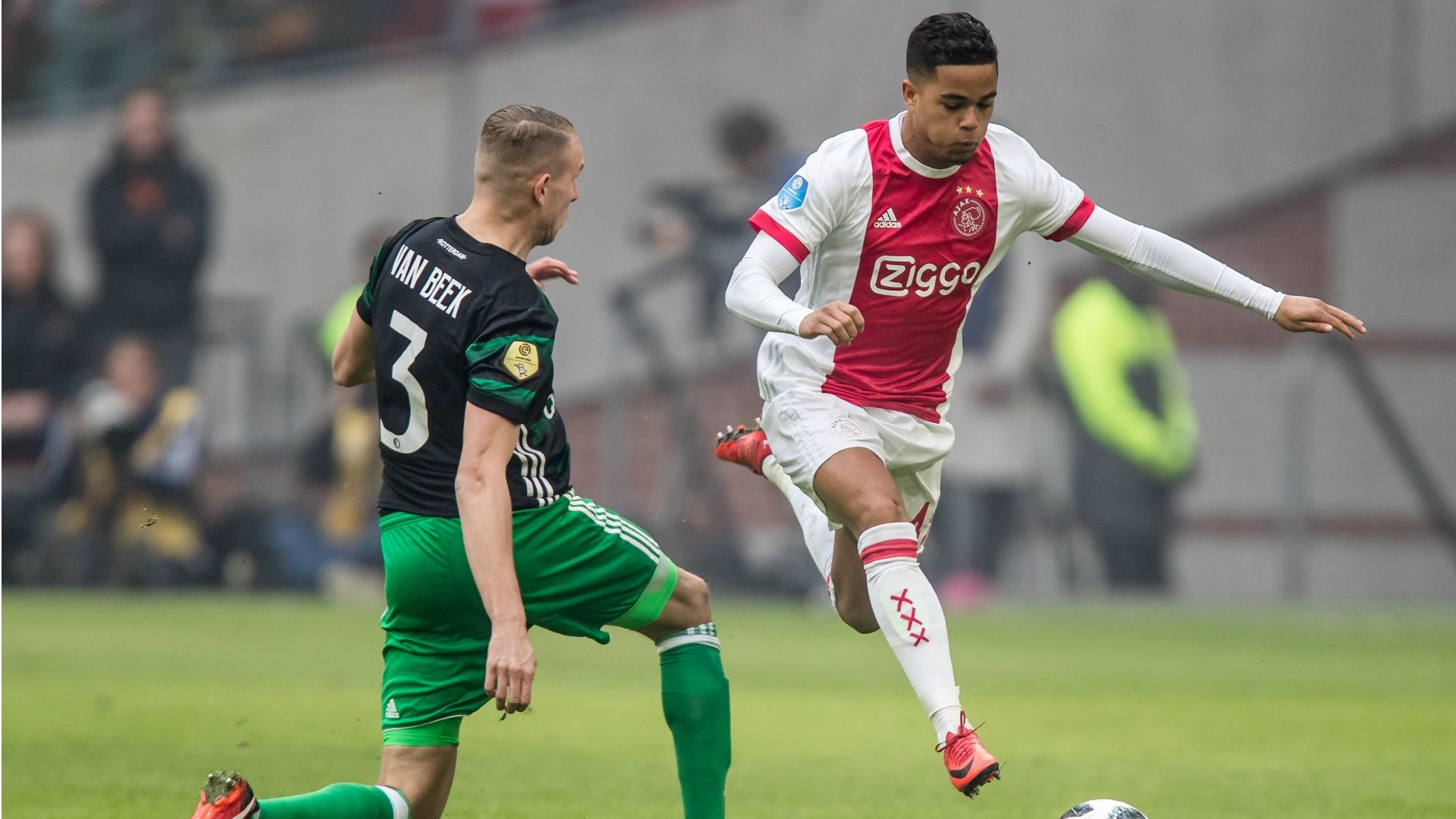 Justin Kluivert, Ajax - Feyenoord, 21012018