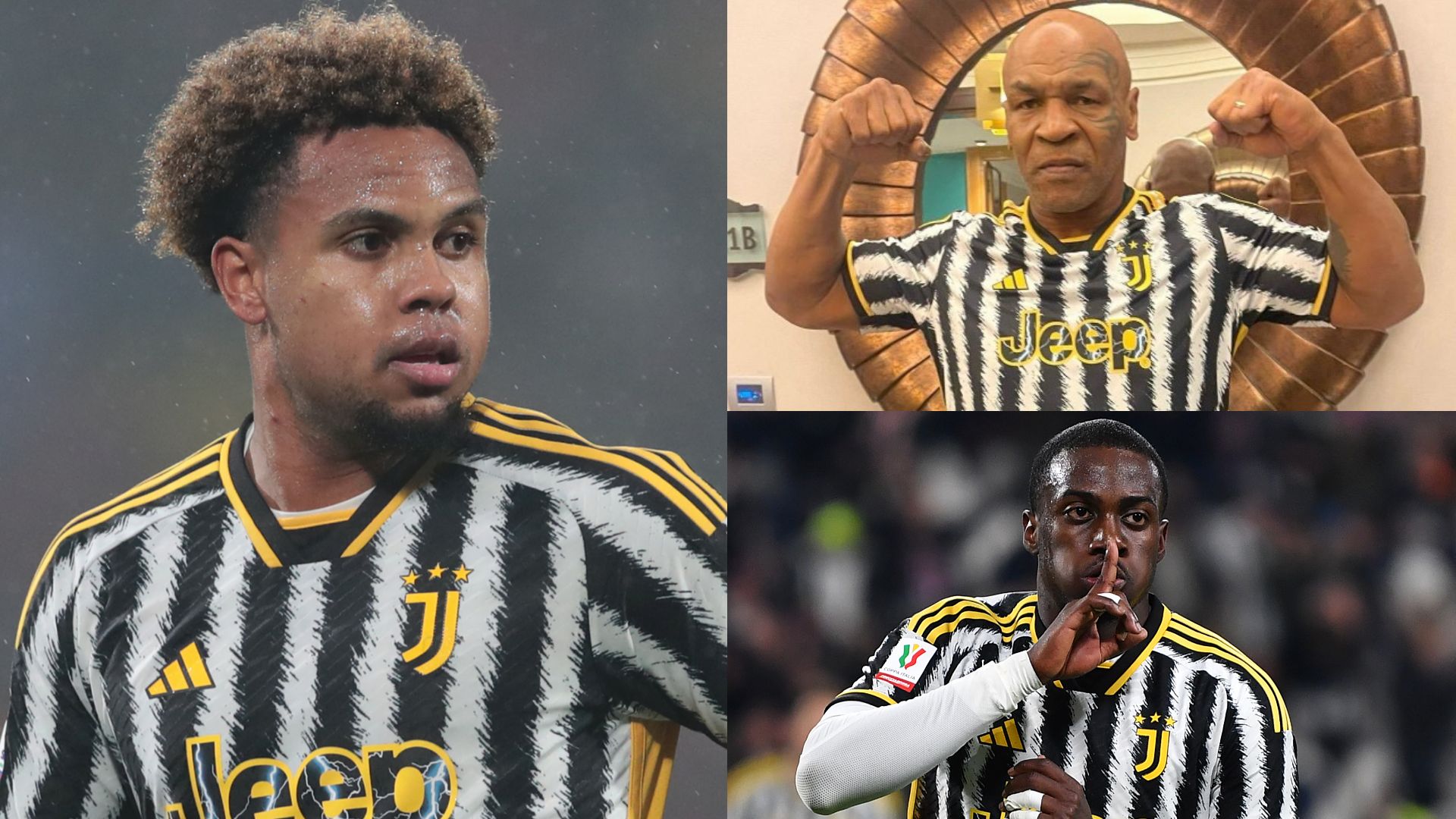 Weston McKennie Tim Weah Mike Tyson Juventus
