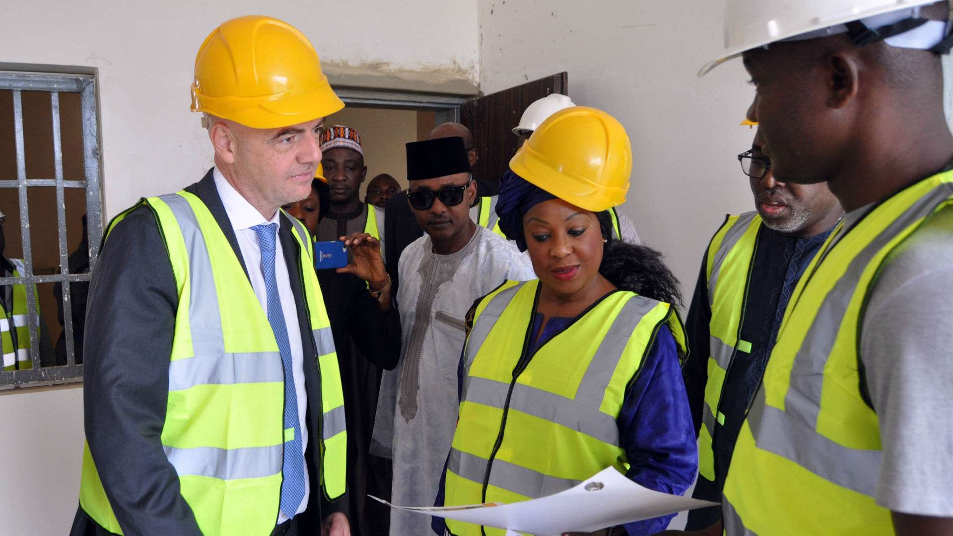 Gianni Infantino in Nigeria