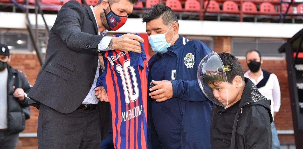 Diego Maradona Marcelo Tinelli Amistoso San Lorenzo Gimnasia