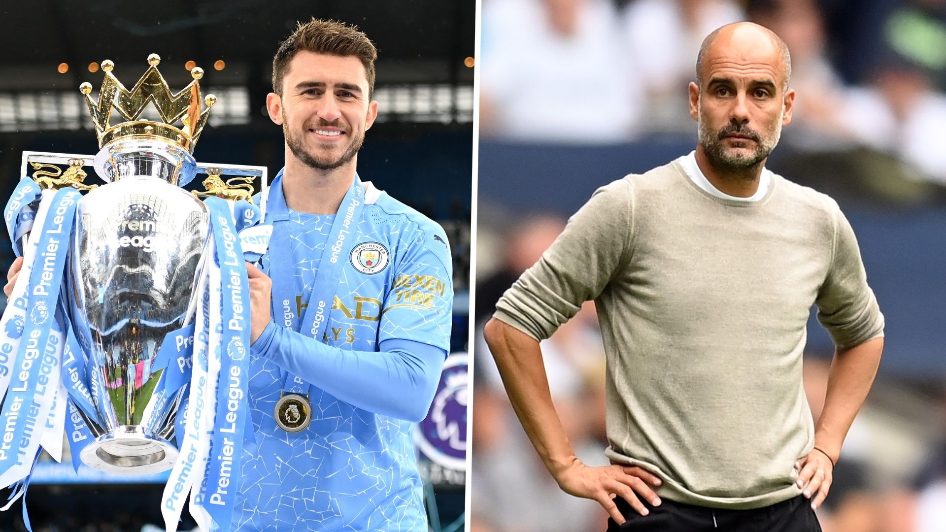 Aymeric Laporte Pep Guardiola Manchester City GFX