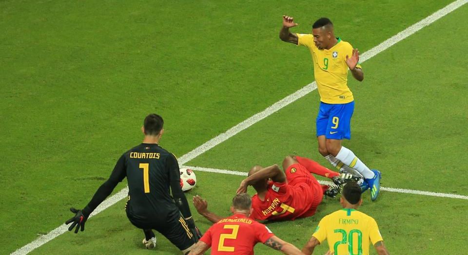 Vincent Kompany Gabriel Jesus Brazil Belgium