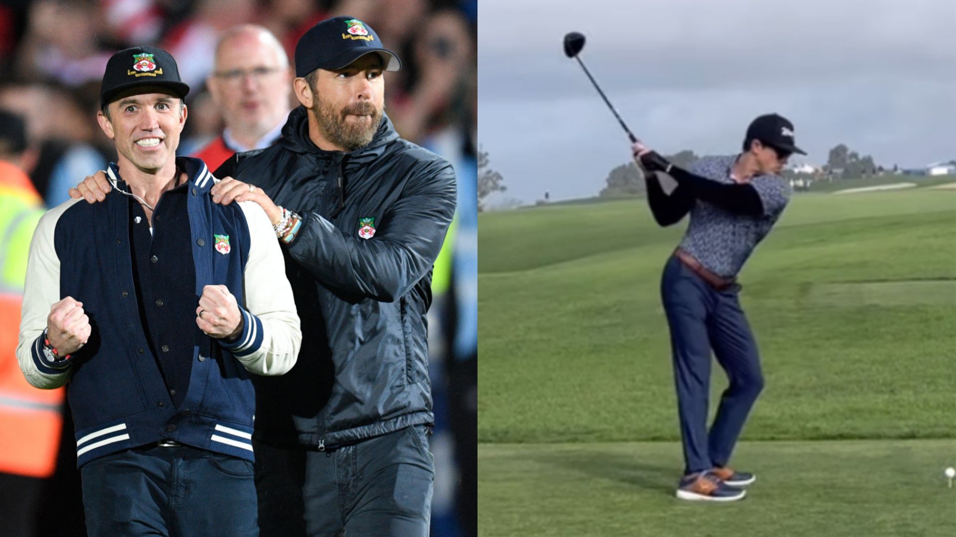 Rob McElhenney golf Wrexham