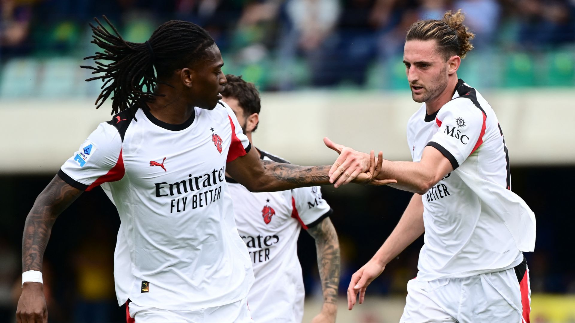 Adrien Rabiot Rafa Leao Verona Milan Serie A