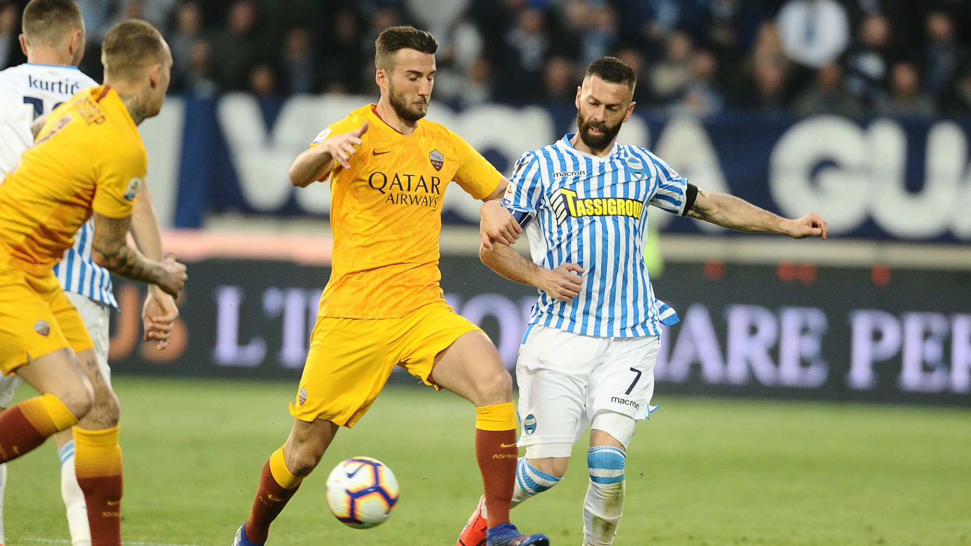 Bryan Cristante Mirko Antenucci SPAL Roma Serie A