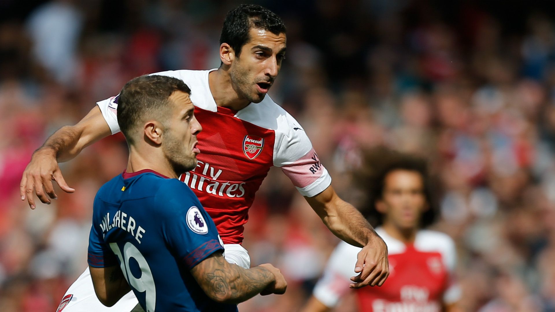 Henrikh Mkhitaray Jack Wilshere Arsenal West Ham 2018-19