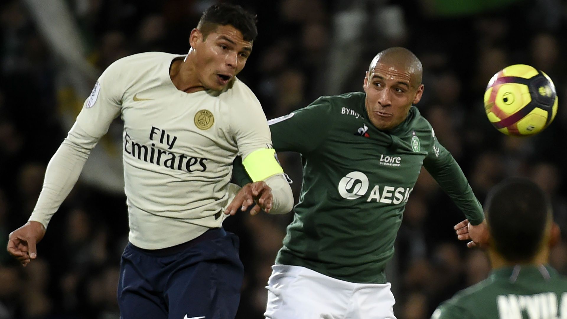Wahbi Khazri Thiago Silva Saint-Etienne PSG Ligue 1 17022018