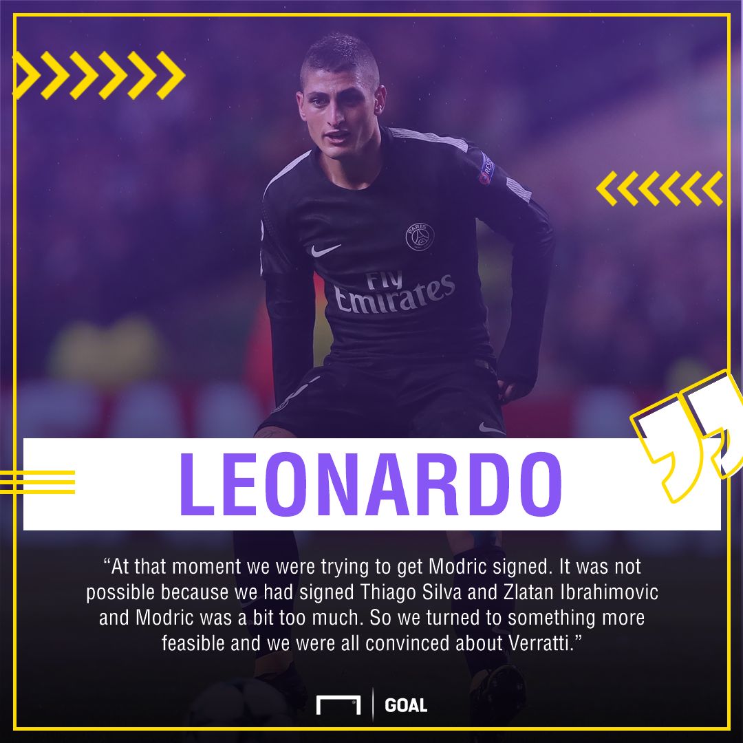 Leonardo Marco Verratti Luka Modric PSG