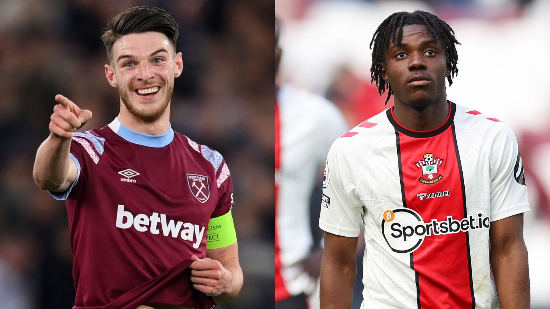Declan Rice Romeo Lavia split 