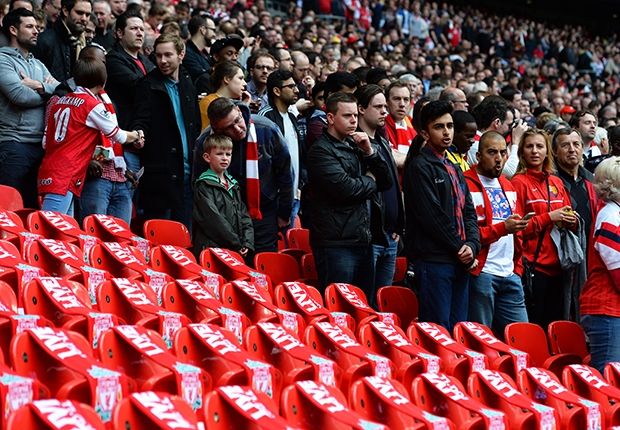 96 Seats Wembley Arsenal Wigan FA Cup semi final 04122014