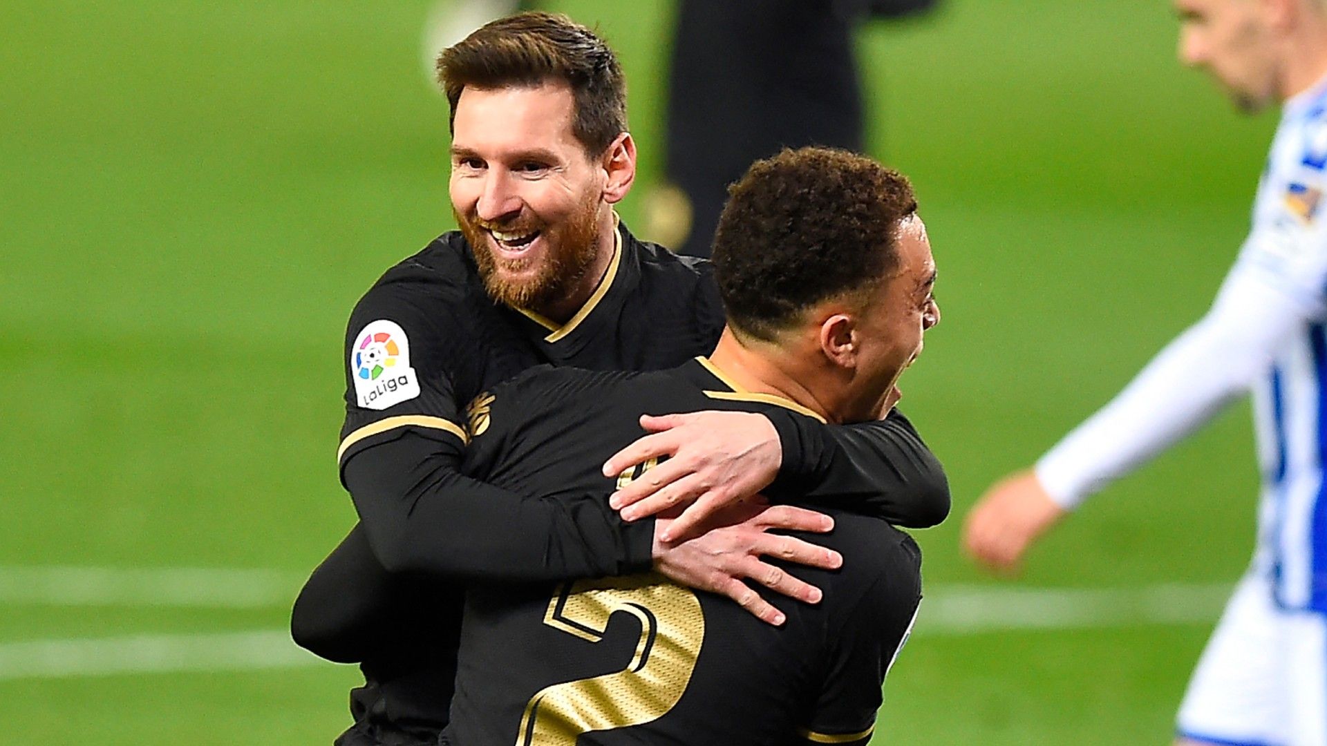 Lionel Messi Sergino Dest Barcelona 2020-21