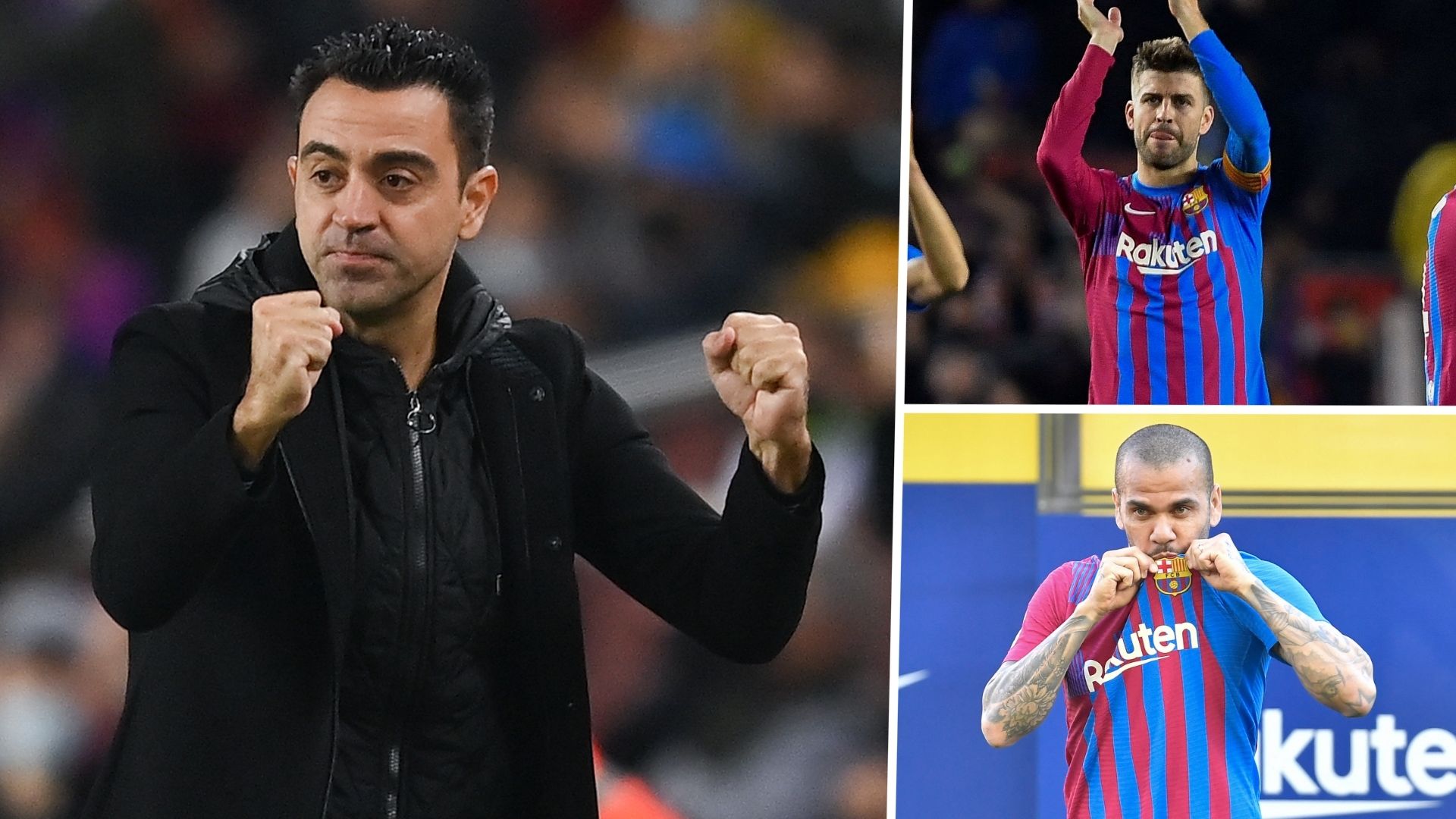 Xavi Gerard Pique Dani Alves Barcelona GFX