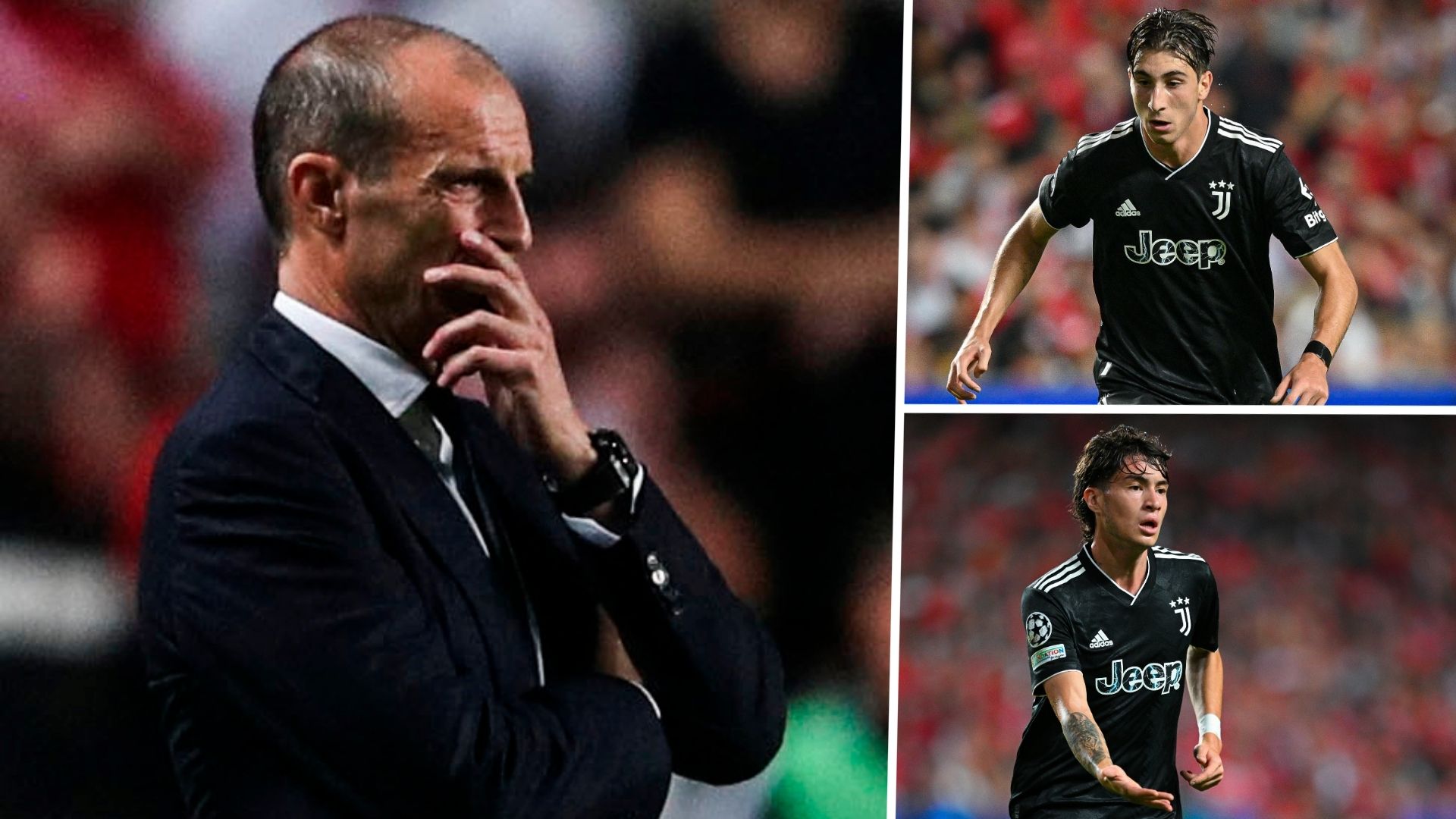 Allegri Miretti Soulè Benfica Juventus