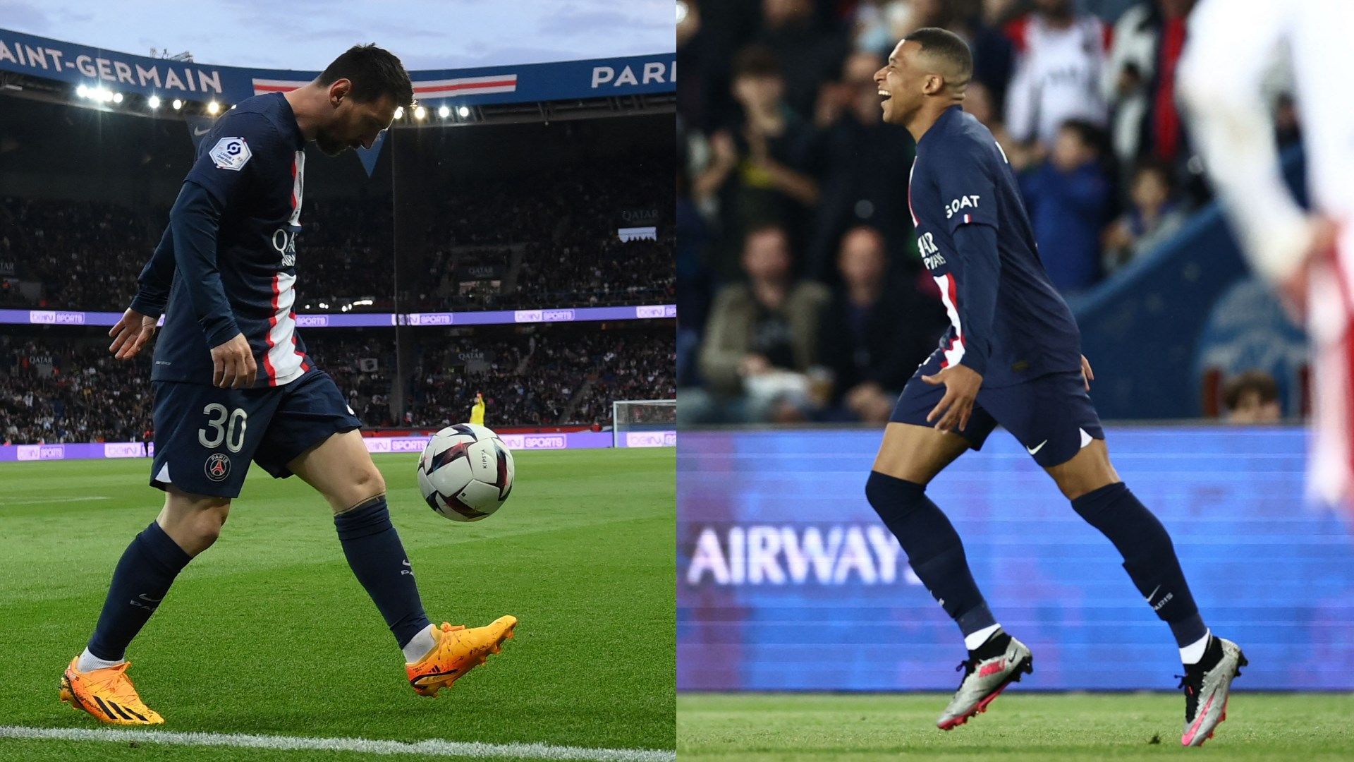 Mbappe Messi PSG Ajaccio