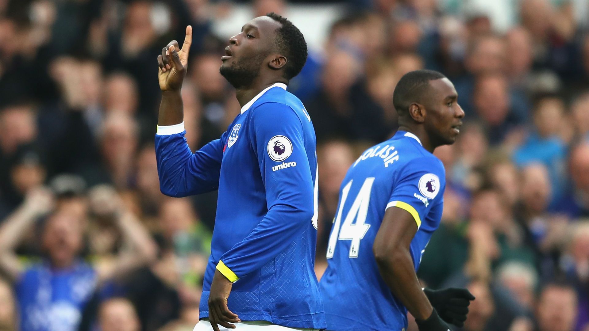 Romelu Lukaku & Yannick Bolasie Premier League Everton v West Ham 301016
