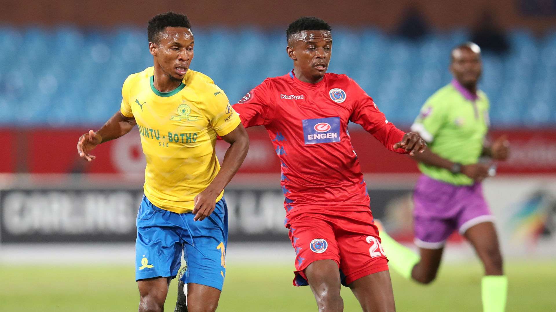 Themba Zwane, Sundowns & Teboho Mokoena, SuperSport United, April 2019