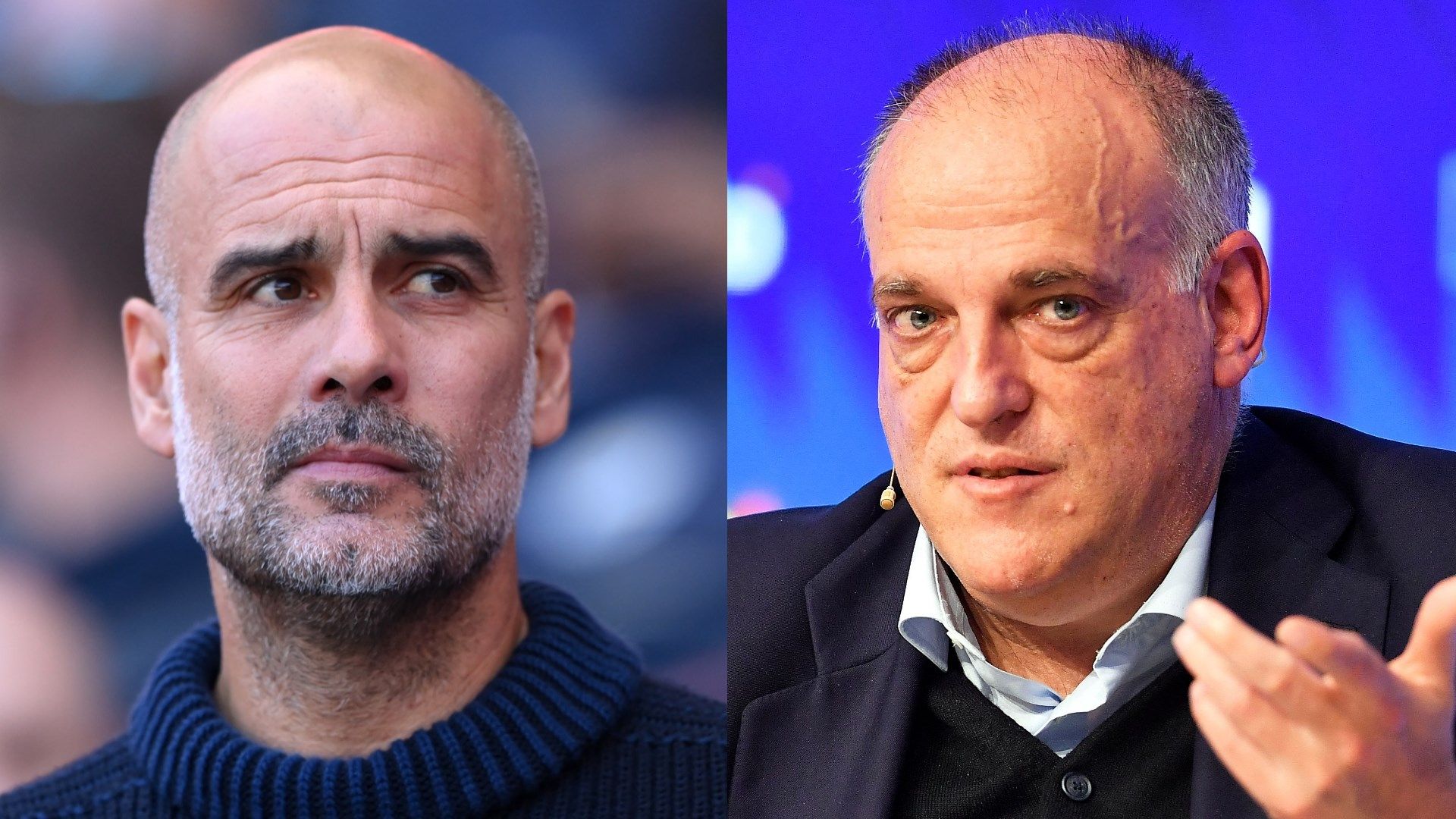 Javier Tebas Pep Guardiola